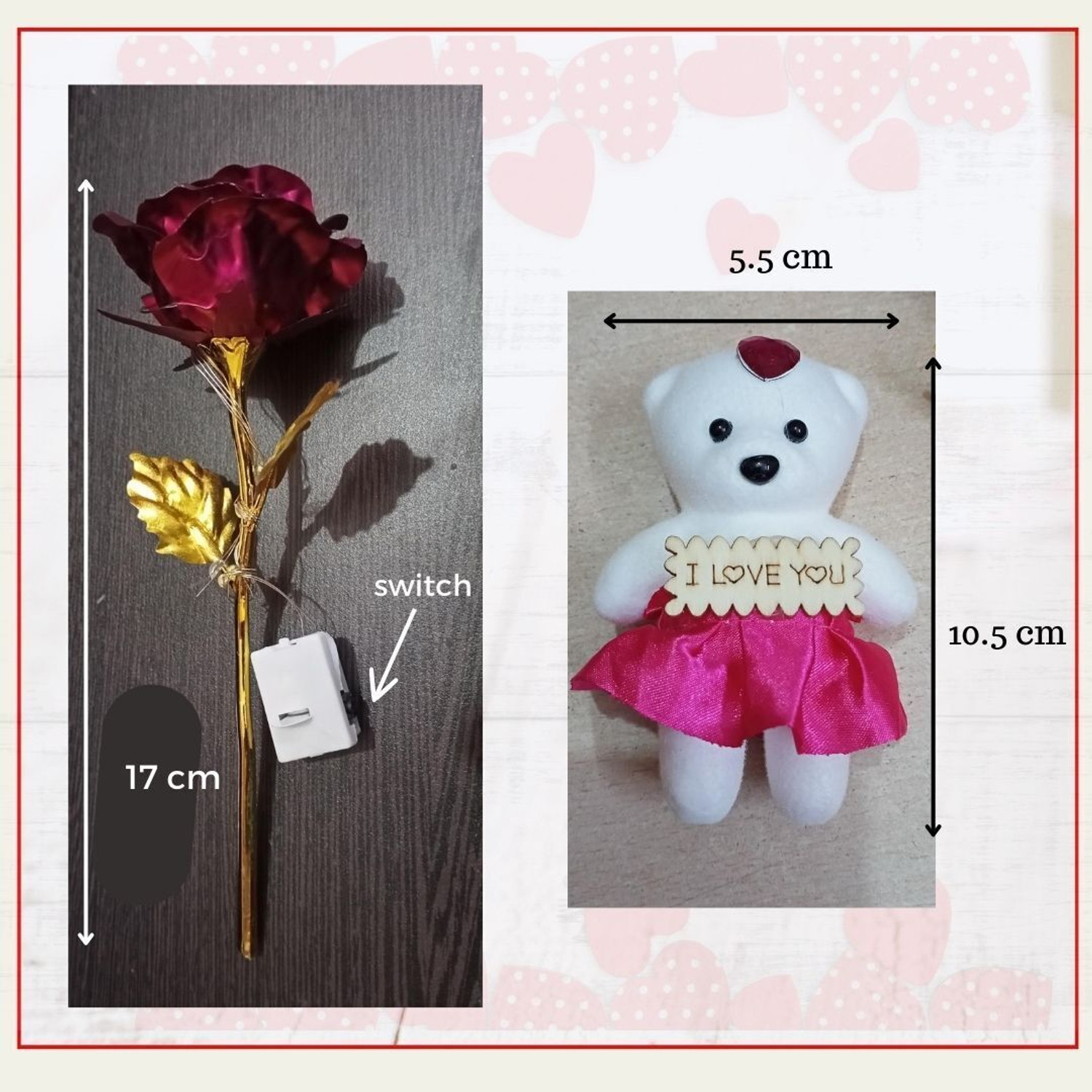 Image of Giftzyne Artificial Flower, Soft Toy Gift Set