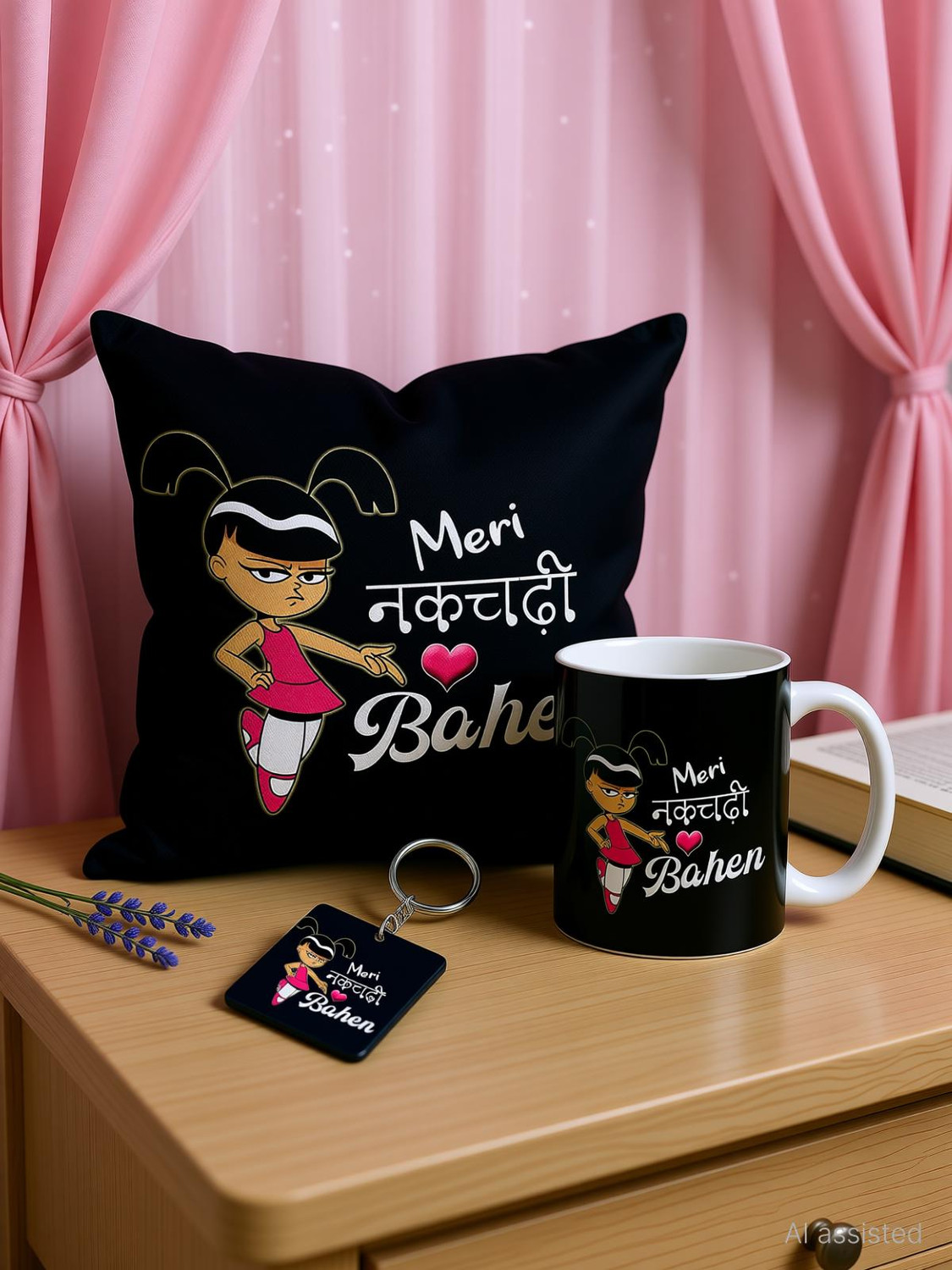 Image of ME&YOU Cushion, Mug, Keychain Gift Set