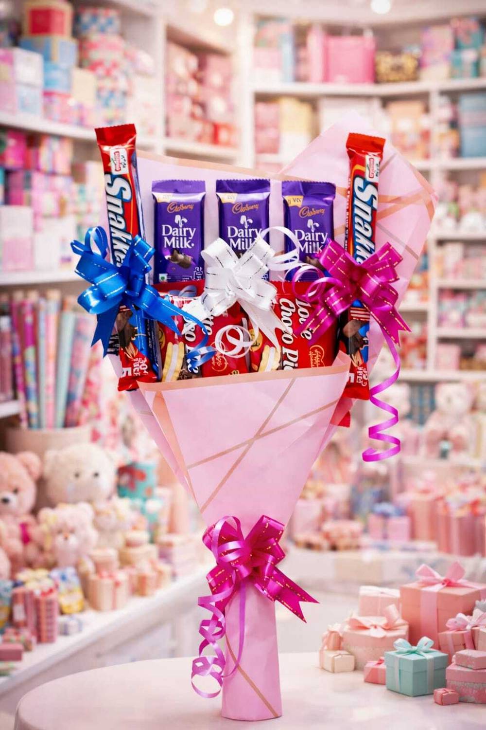 BTC Artificial Flower, Gift Box, Soft Toy, Sticker Gift Set