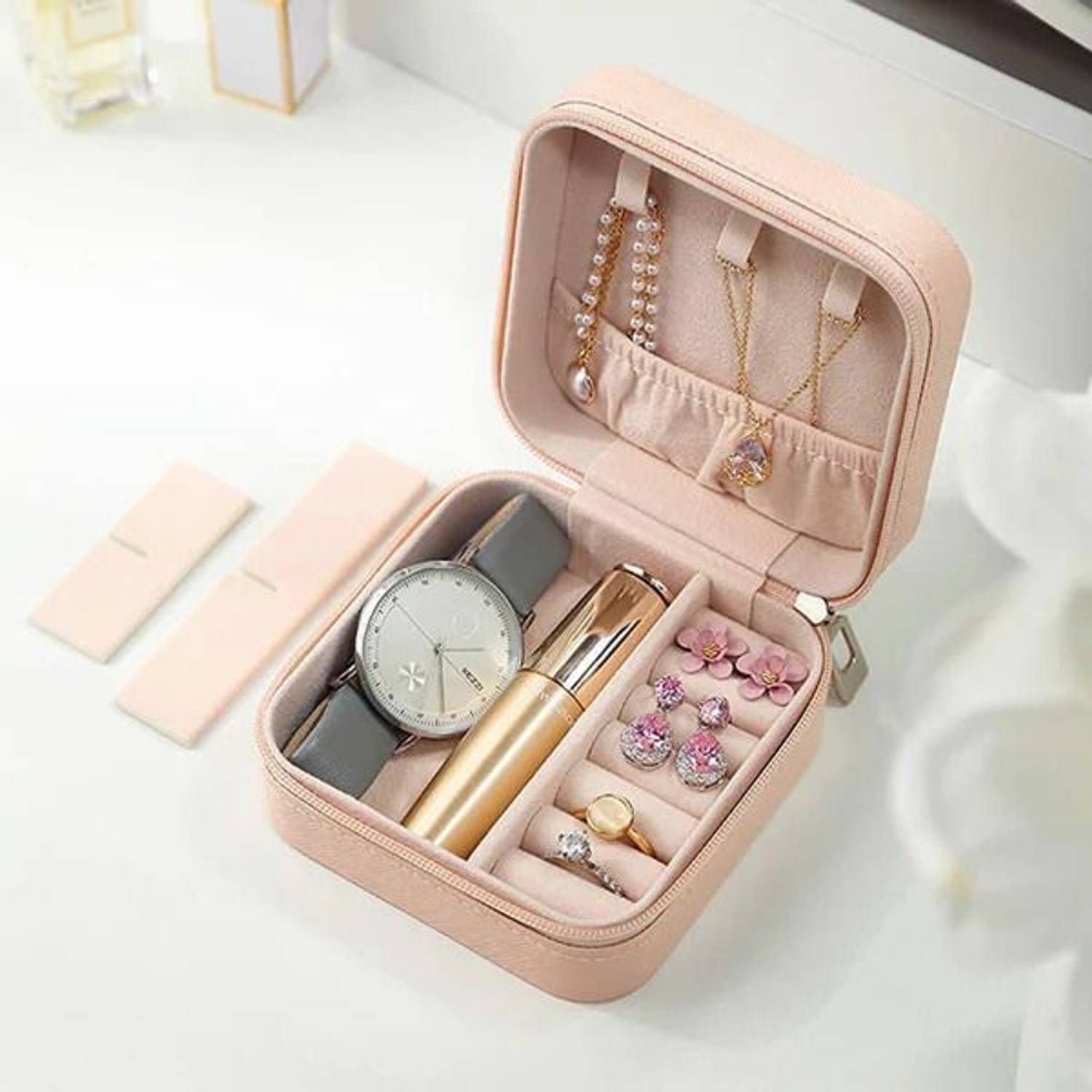 Horizonite PU Leather Mini Jewelry Storage Box