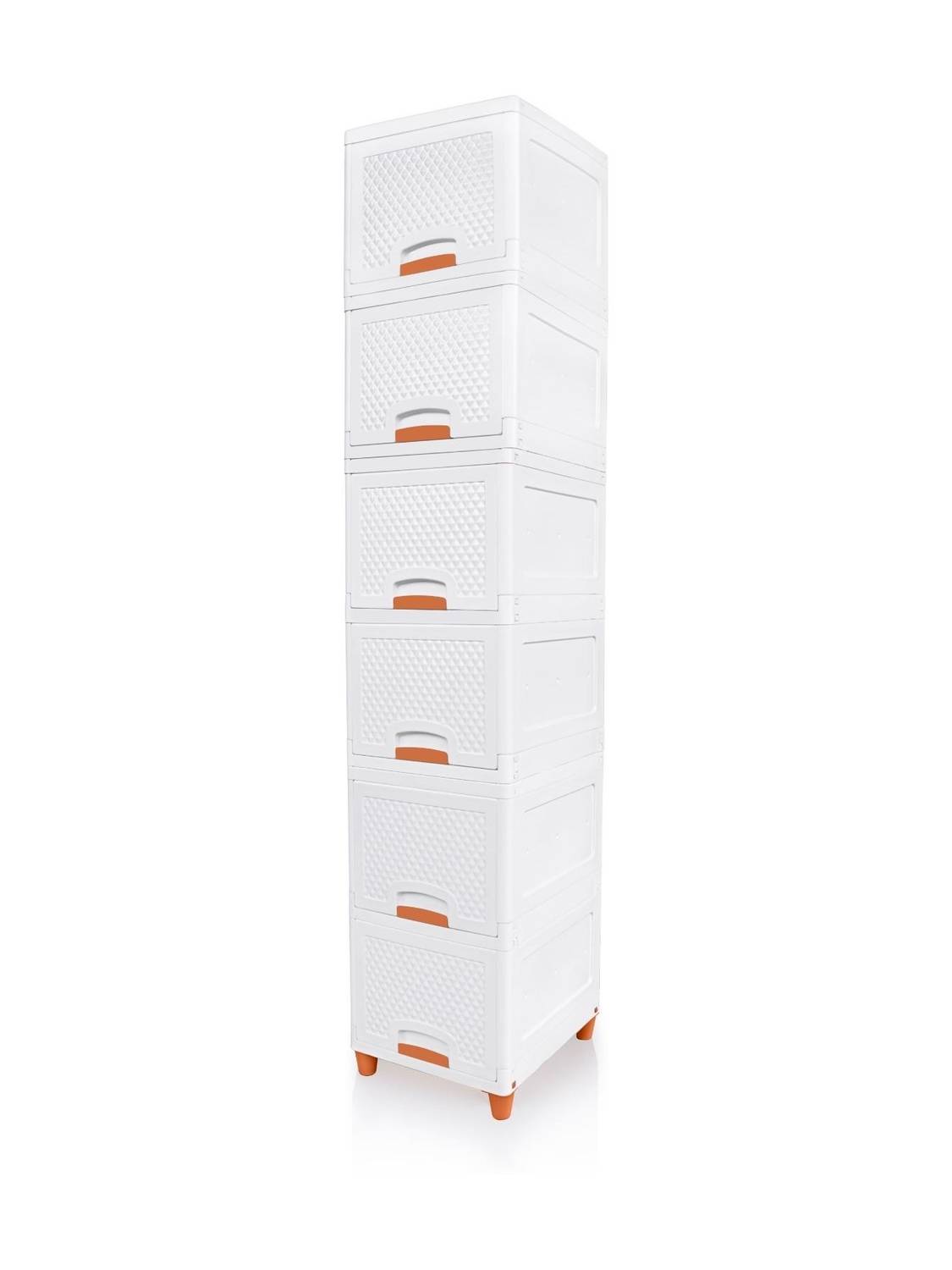3D METRO SUPER STORE 6 layer vintage box_White _pack of 1 for Jewellery Jewellery Vanity Box