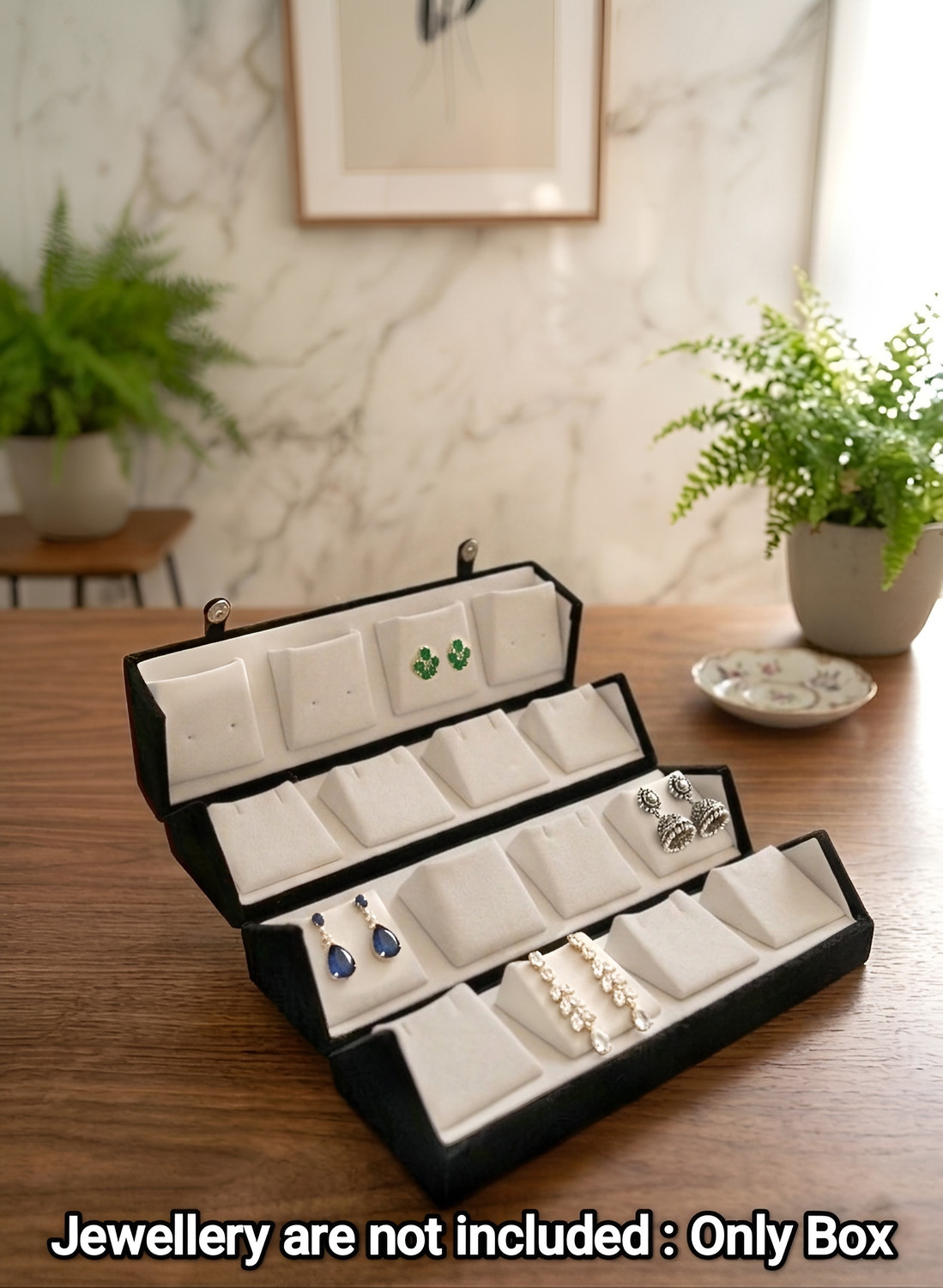 Image of COLMI Earring Organizer box Foldable Vanity Box For Women Foldable Vanity Box
