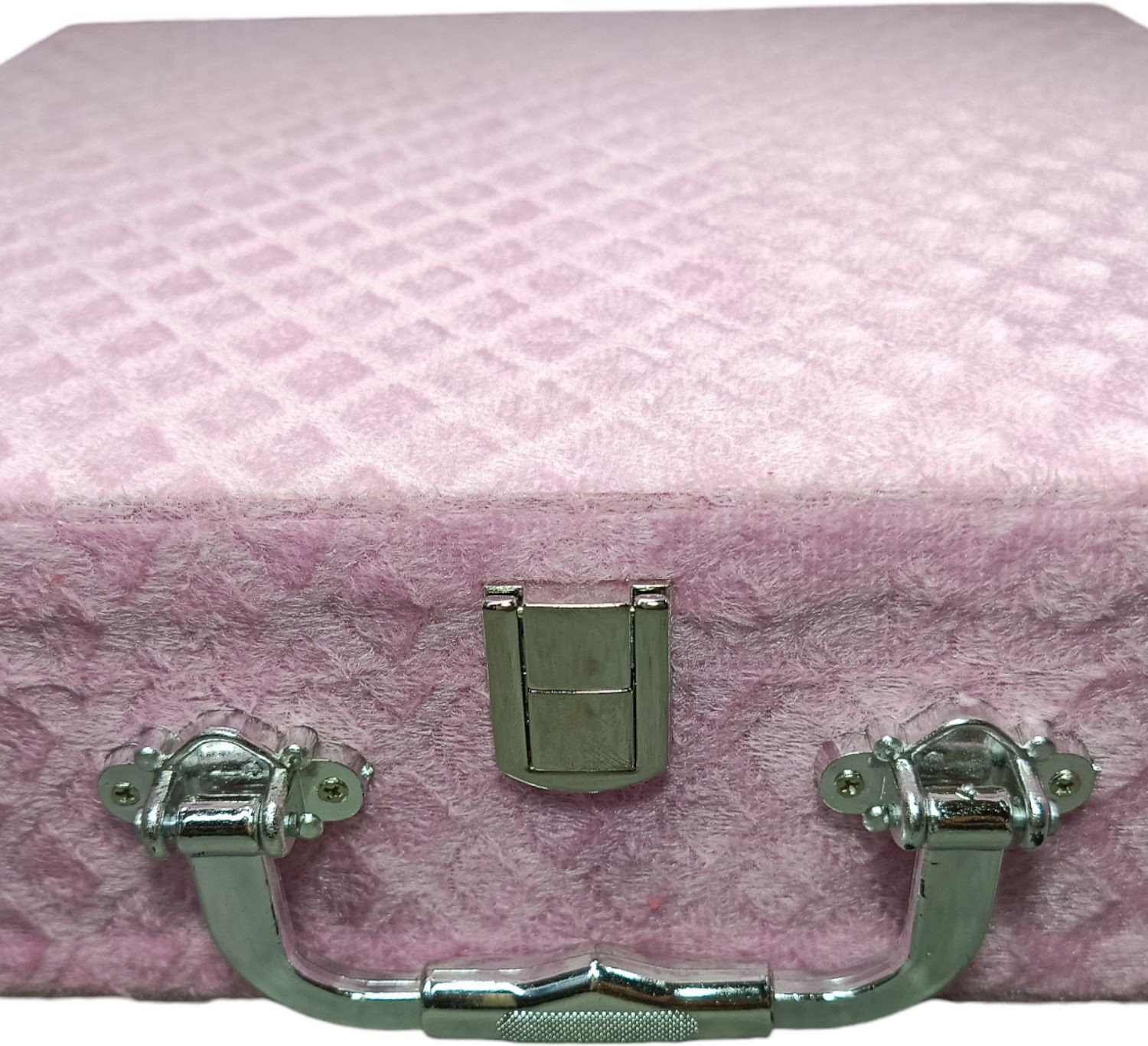 Image of Packpro Solutions Bangle Box 4 Rod Soft Velvet Pink with D-Lock Vanity Cases Bangle Storage D Lock Vanity Box Vanity Box