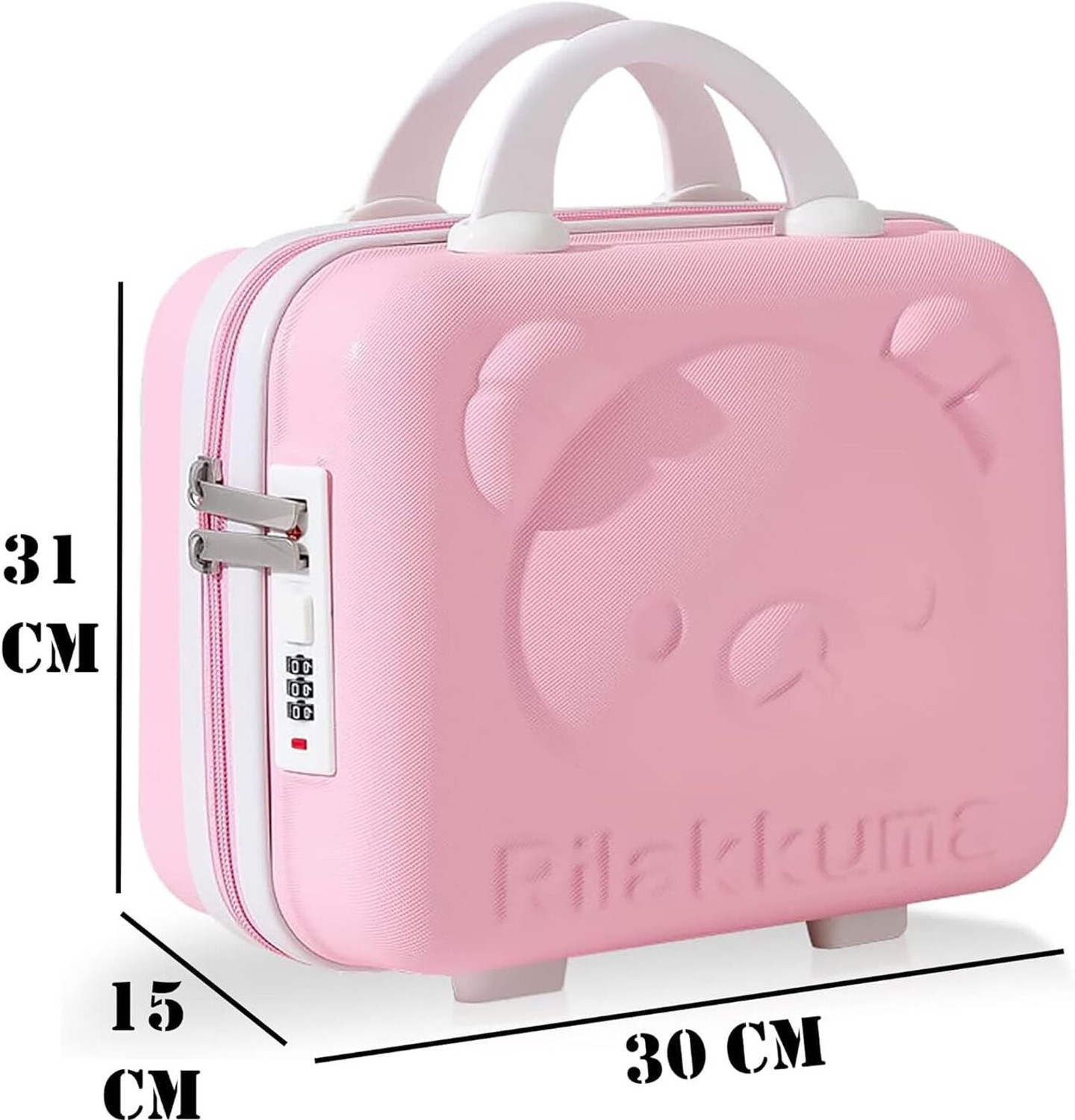 Image of Honch Hard Shell Vanity Cases for Women, Water Proof Cosmetic Travel Case Suitcase Travel Vanity Box