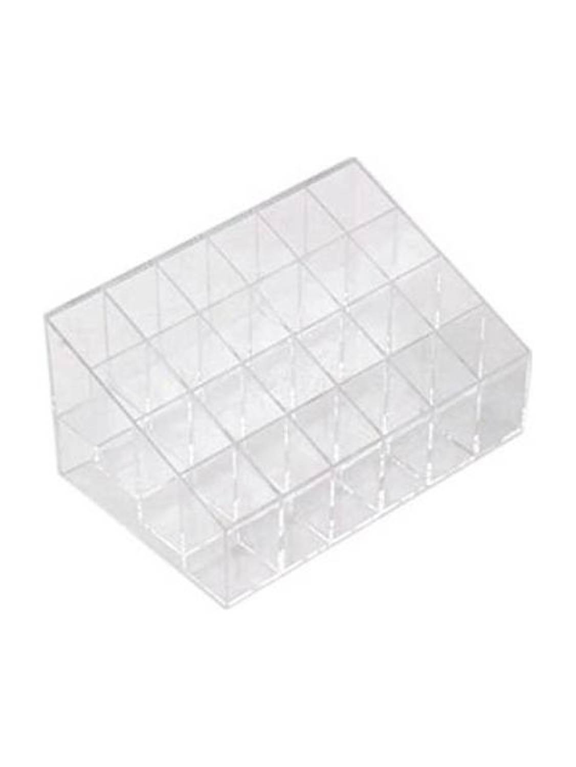 ADJO Acrylic Makeup Organiser Transparent Makeup Cosmetic Storage Box Lipstick Nail Paint/Polish Holder Display Stand Organizer 24 case MAKEUP ORGANISER Vanity Box (CLEAR) Makeup, Jewellery Vanity Box