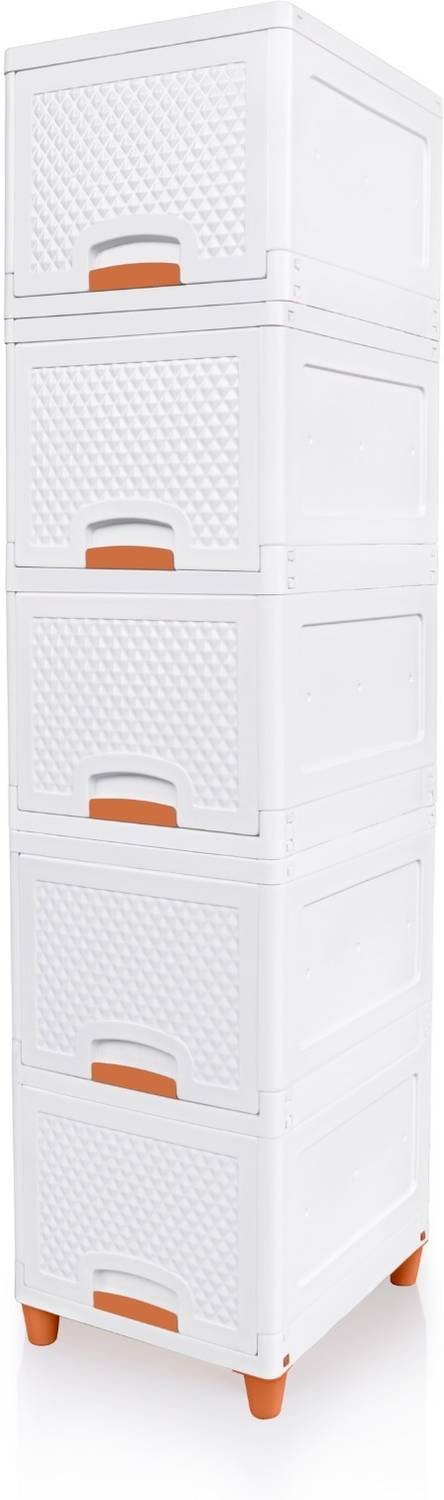 3D METRO SUPER STORE 5 layer vintage box_White _pack of 1 for Jewellery Jewellery Vanity Box