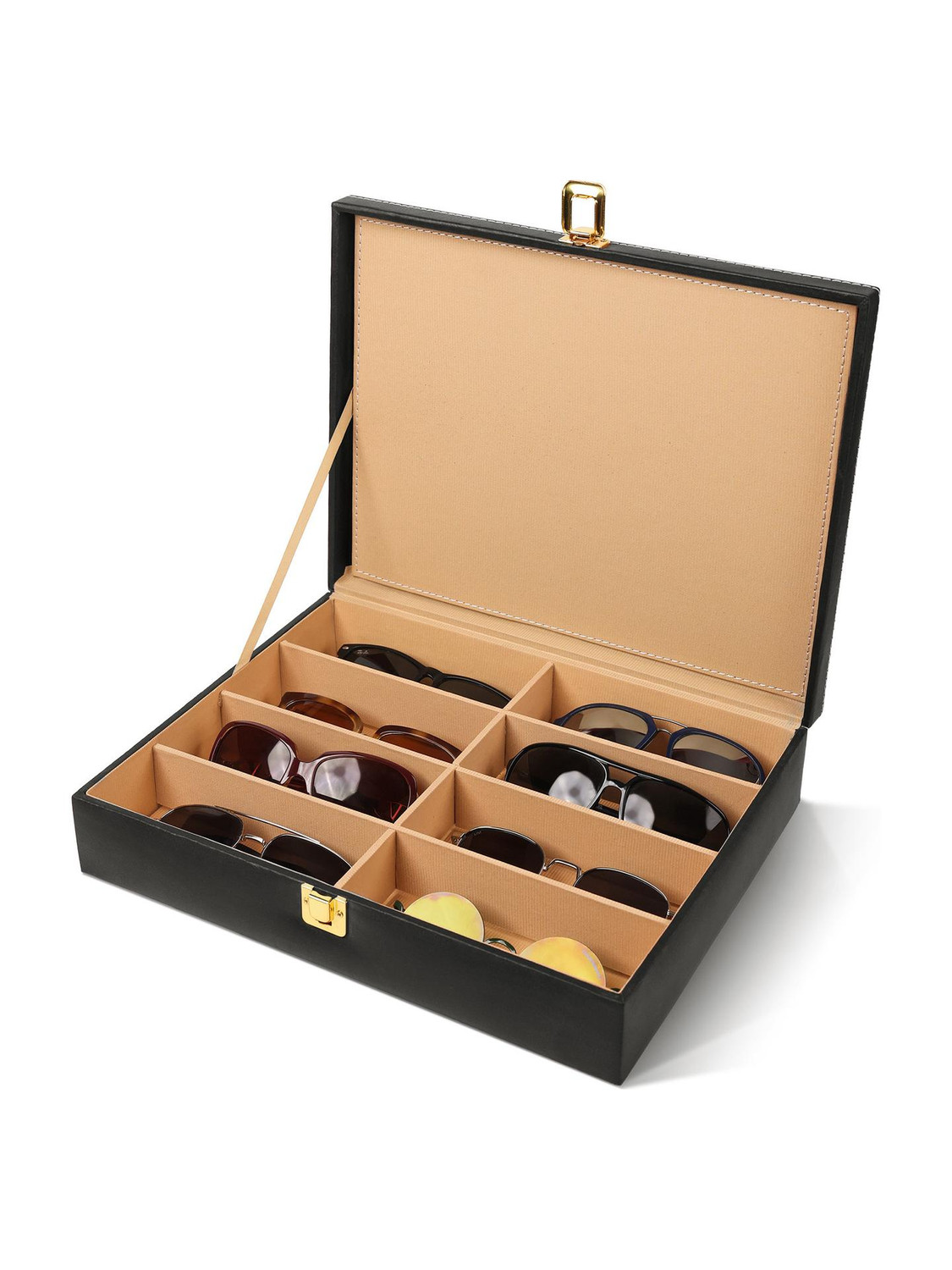 Image of Birch & Co. Sunglasses Organizer for Men - Goggles& Eyewear Holder, Travel-Friendly Regular Vanity Box