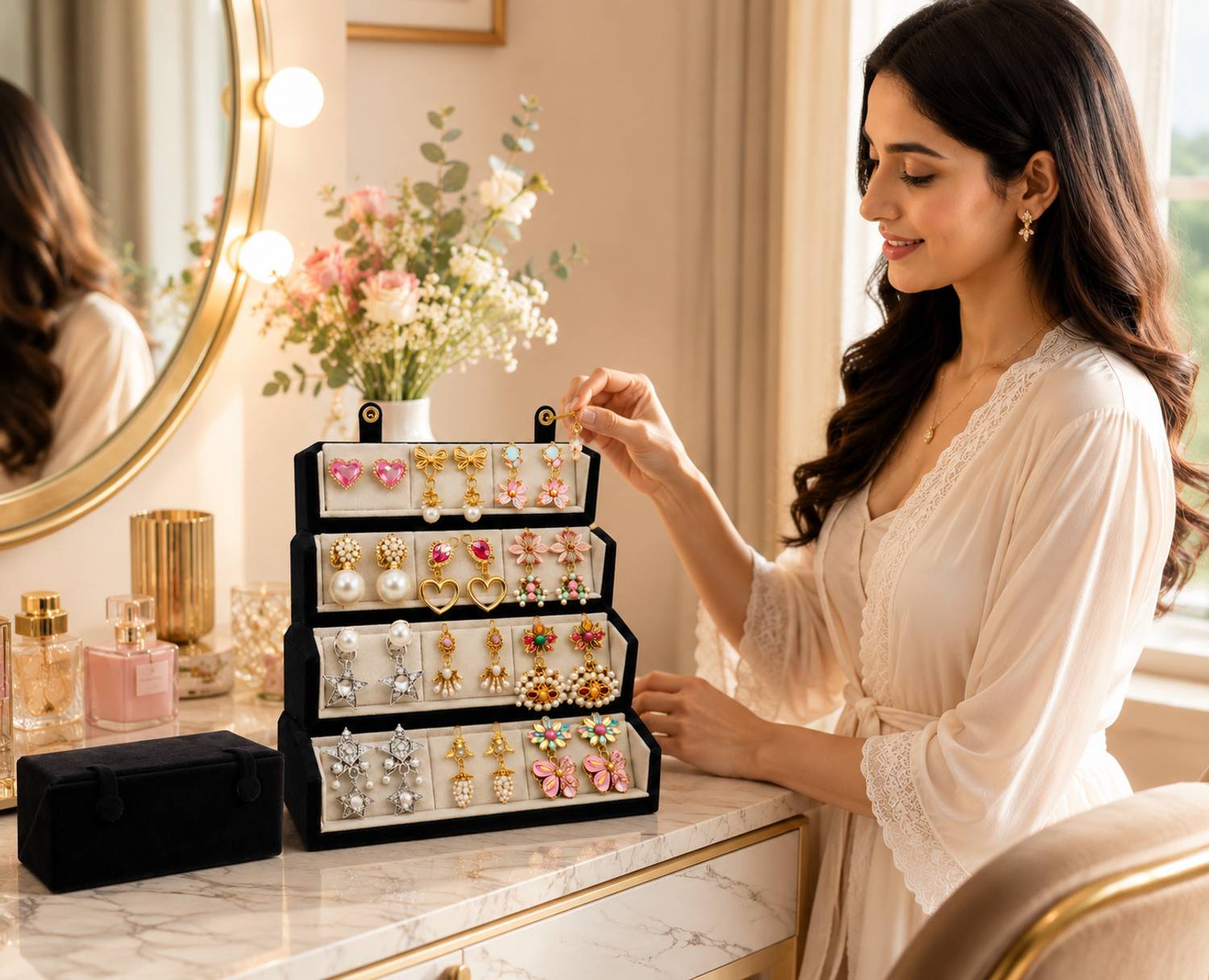 Aurav 16-Tier Earring Display Stand - Image 4