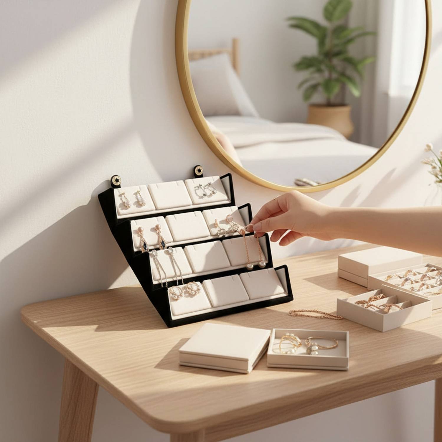 Aurav 16-Tier Earring Display Stand - Image 2