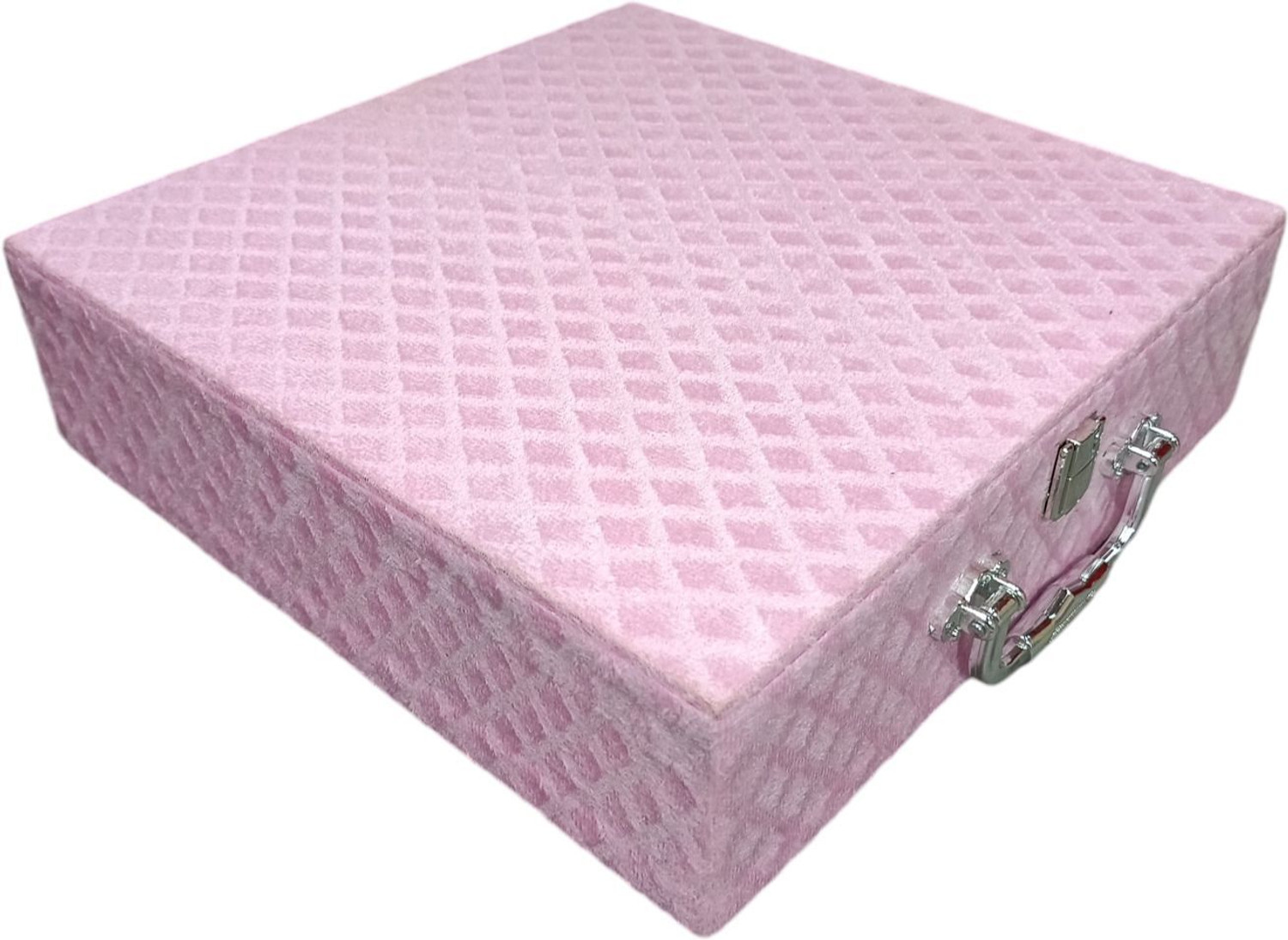Image of Packpro Solutions Bangle Box 4 Rod Soft Velvet Pink with D-Lock Vanity Cases Bangle Storage D Lock Vanity Box Vanity Box