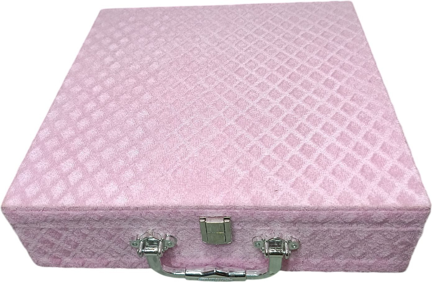 Image of Packpro Solutions Bangle Box 4 Rod Soft Velvet Pink with D-Lock Vanity Cases Bangle Storage D Lock Vanity Box Vanity Box