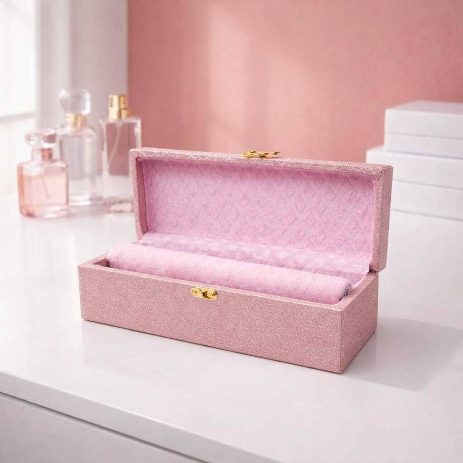 Aksha velvet Bangle box Keeps bangles and jewelry organized Vanity Box