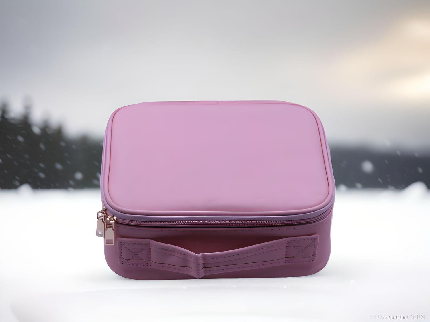 Image of Bridal Cosmetic Organizer Brush Bag Artist Storage Bag For Makeup Vanity Box Artisan Vanity Box (Baby Pink)