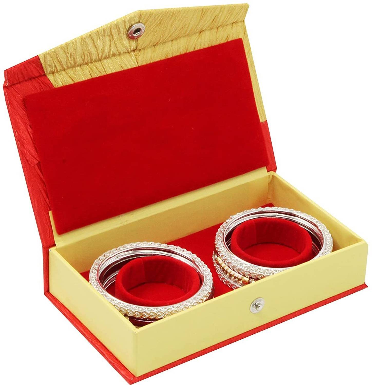 atorakushon 2 Pair Bangle Bracelet Set Display Organiser Anklet Storage Mackup and Jewellery Vanity Box