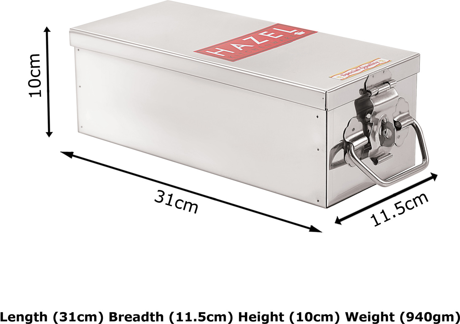 Image of HAZEL Stainless Steel Locker Cash Peti Cheque Box Jewellery Safe Storage Security Use Jewellery Box Vanity Box