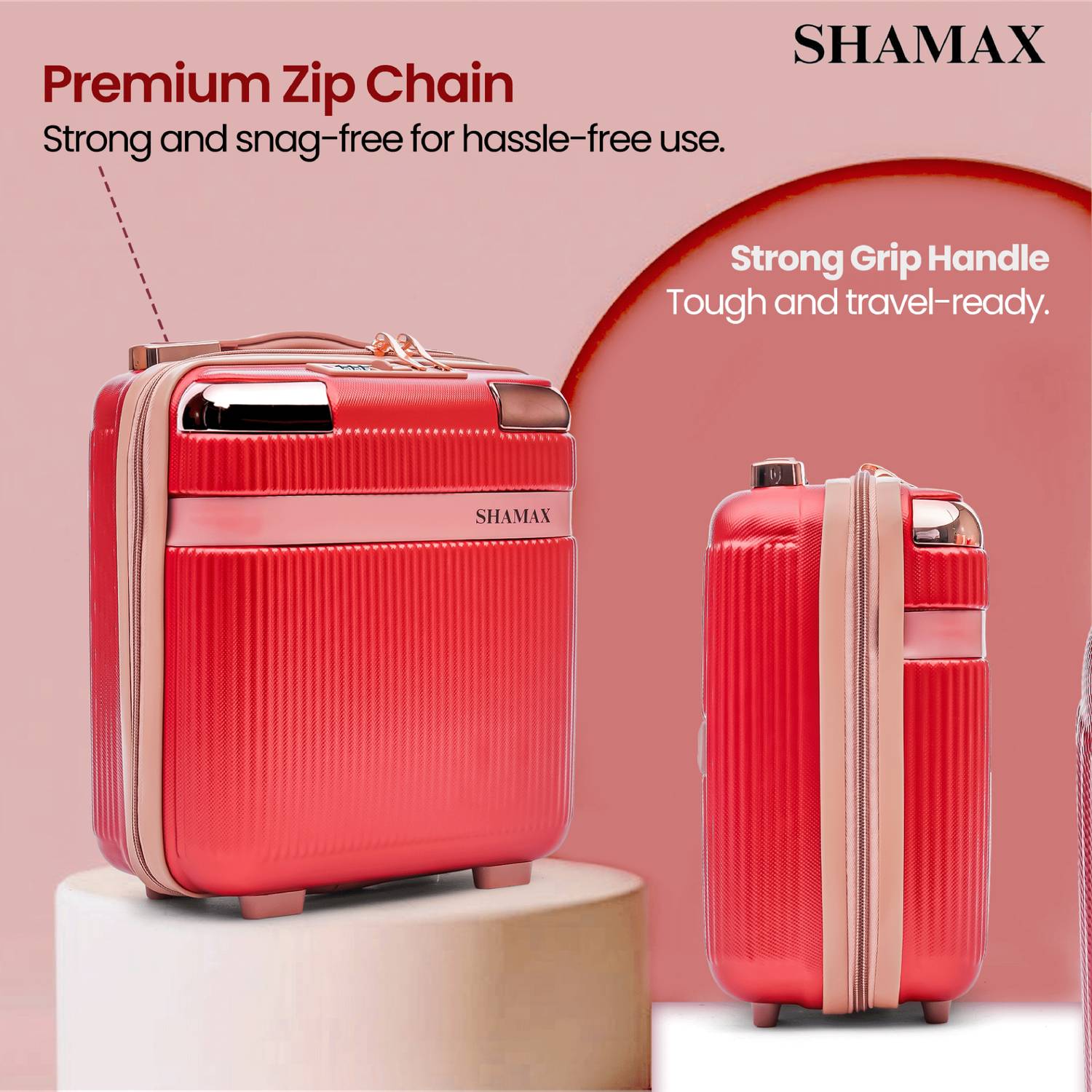 Shamax Vanity Box (Mini Luggage) Cosmetic Storage Box for