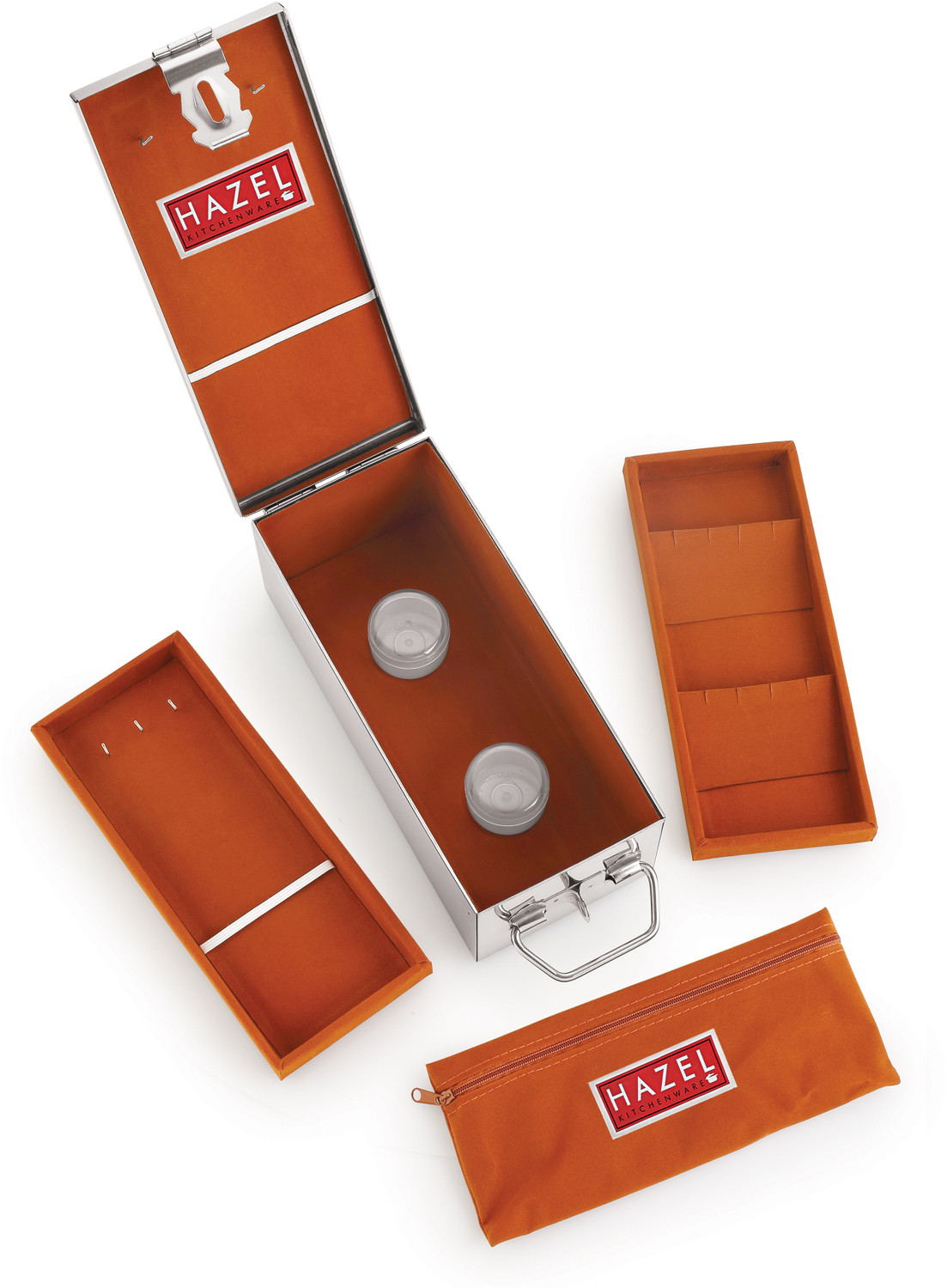 Image of HAZEL Stainless Steel Locker Cash Peti Cheque Box Jewellery Safe Storage Security Use Jewellery Box Vanity Box