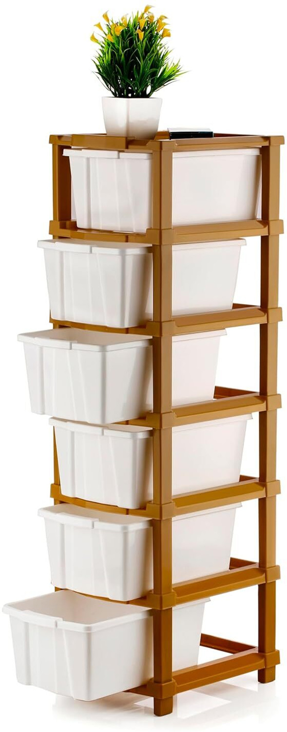 Image of TOOBIL 6 Compartments PLASTIC Chest of Drawers