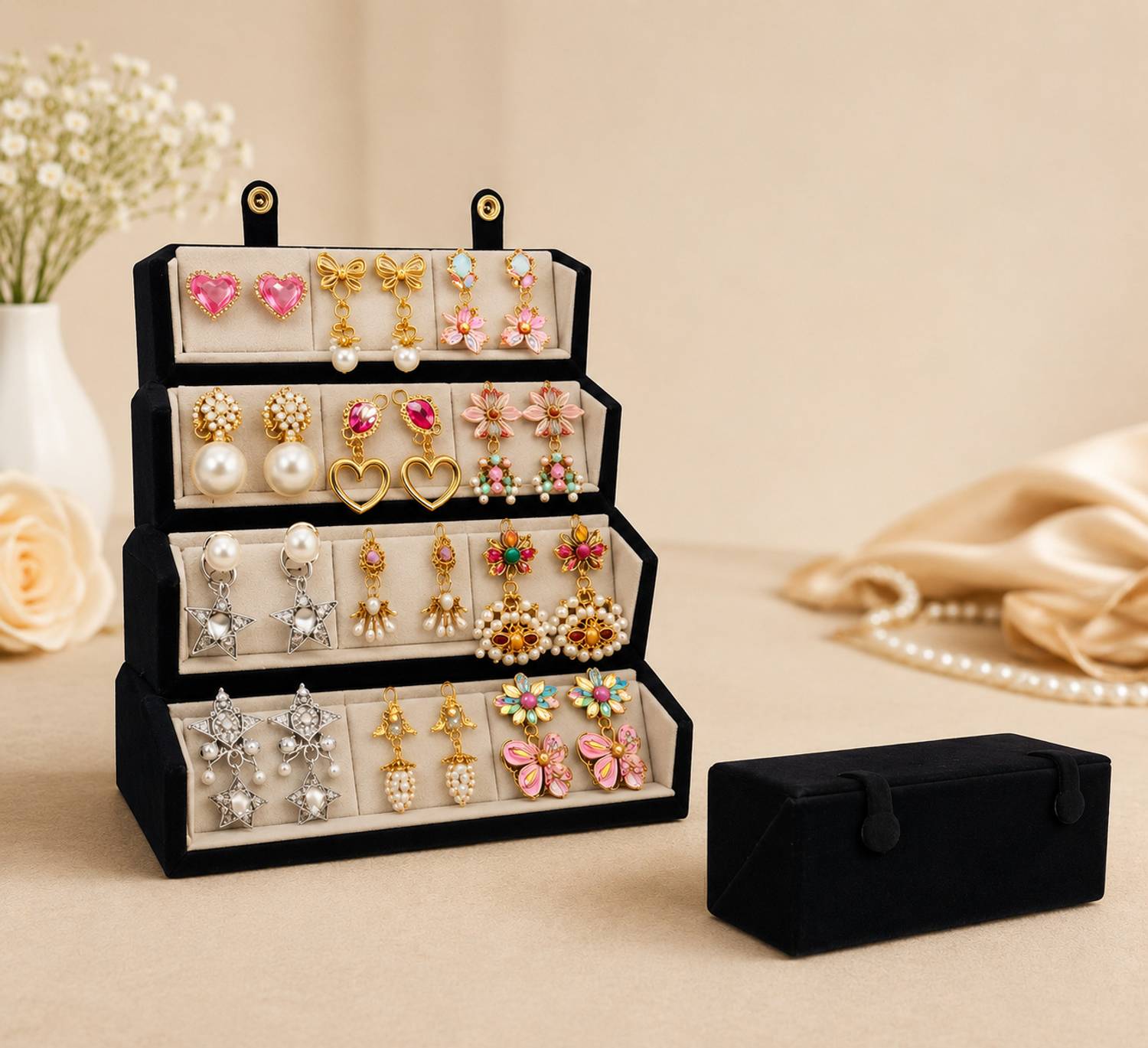 Aurav 16-Tier Earring Display Stand - Image 5