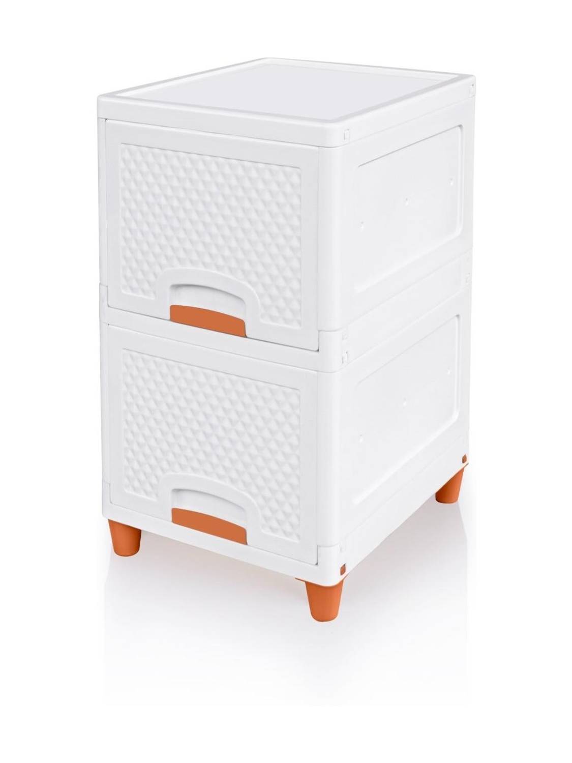 3D METRO SUPER STORE 2 layer vintage box_White _pack of 1 for Jewellery Jewellery Vanity Box