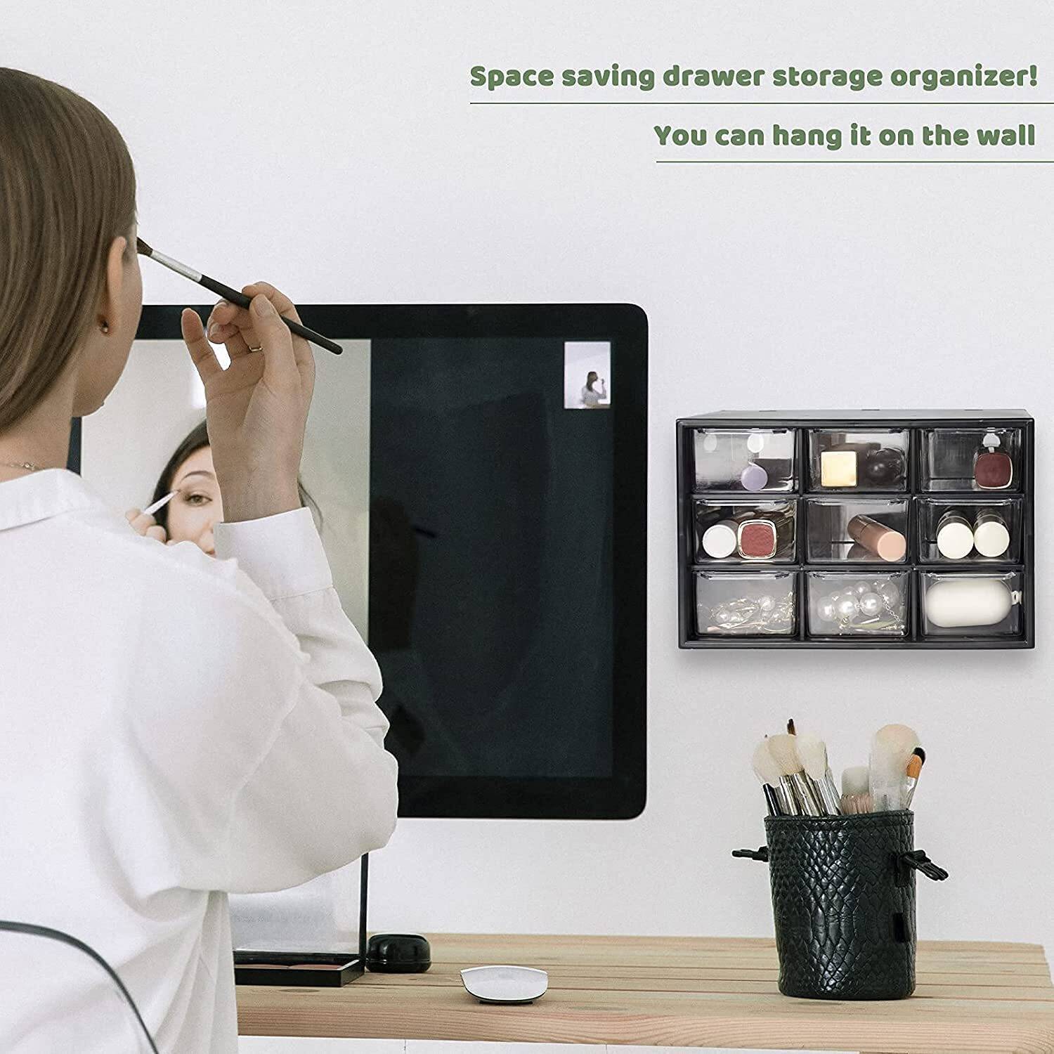 xkjia 9-Drawer Modular Mini Desktop Organizer - Image 4