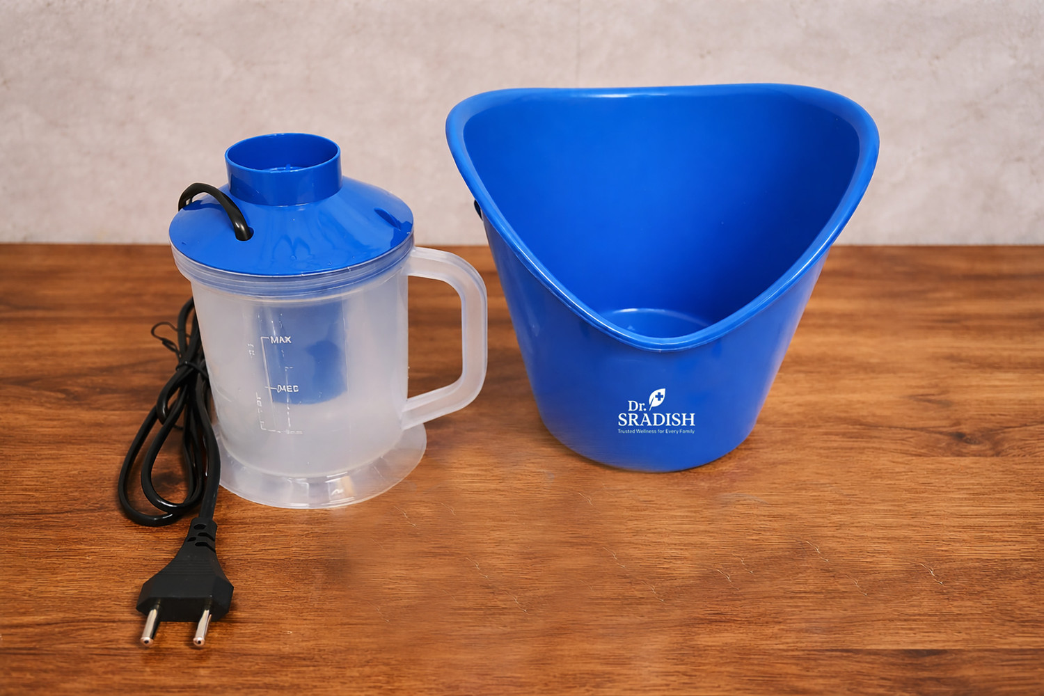 Image of DR. SRADISH 3 in 1 Facial Steamer for Face Nano Ionic Steam Measuring Jar & Nose Attachment Vaporizer