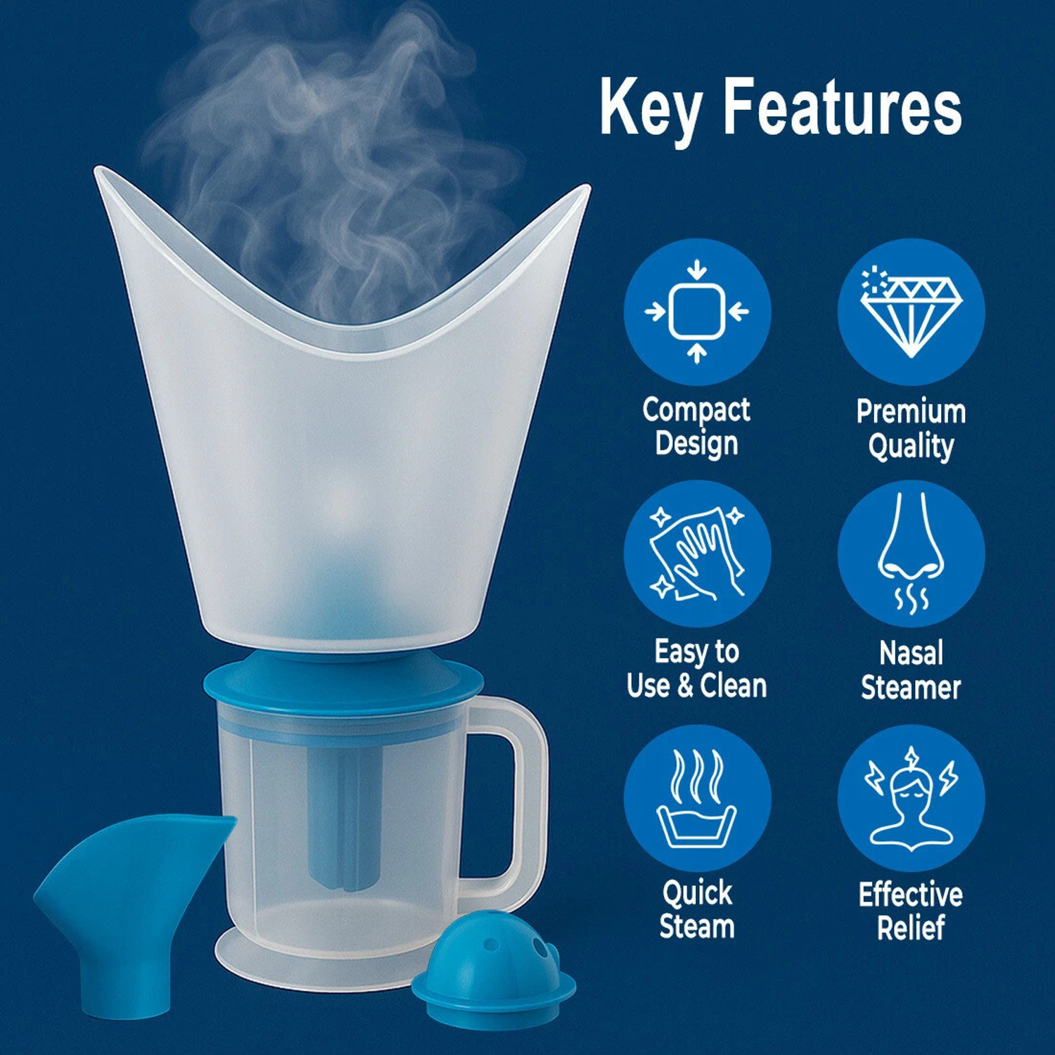 Image of Dr. Odin OSV 101 Single Layer Vaporizer with Nose and Facial Steamer Vaporizer