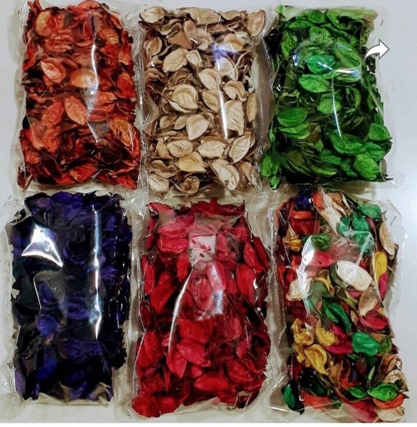 99 Home Decor Multicolor Potpourri For Table Decoration And Vase Filler (Pack of 6) Vase Filler