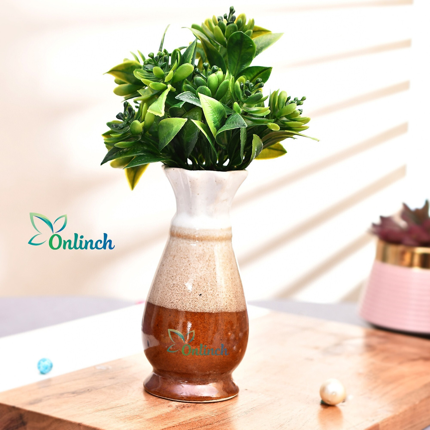 Image of Onlinch Flower Vase Home Decoration Flower Pot Room Decor|Pack of 1 Ceramic Vase