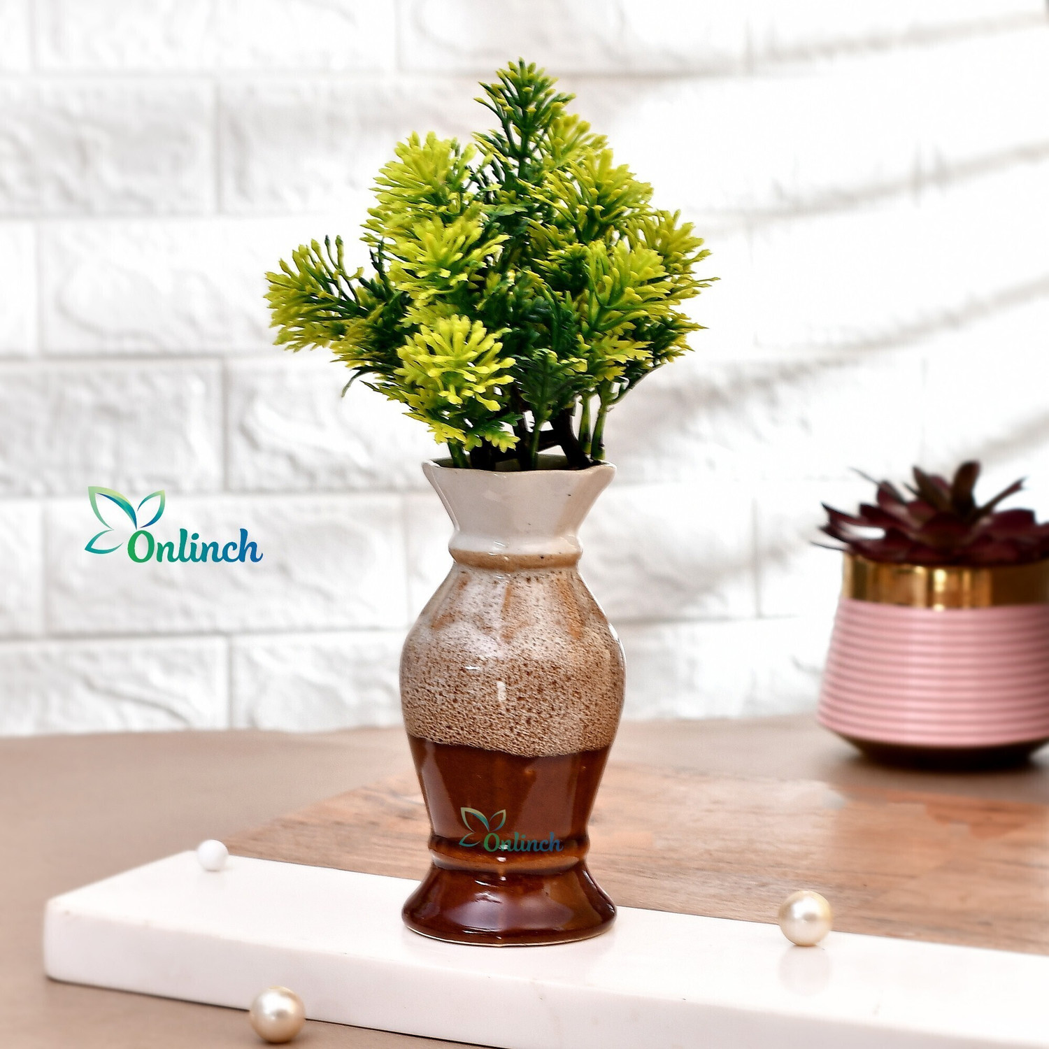 Image of Onlinch Flower Vase Home Decoration Flower Pot Room Decor|Pack of 1 Ceramic Vase