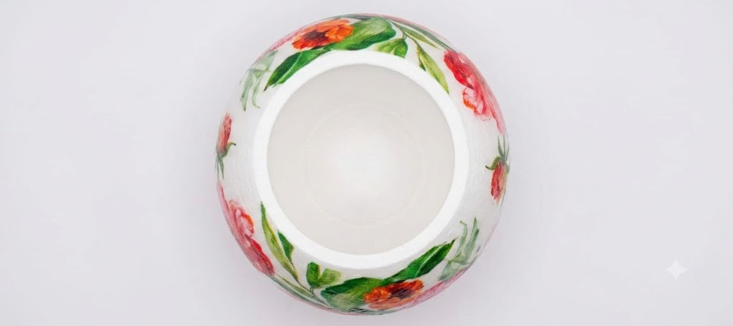 Image of SitarabySimar Floral Ceramic Flower Vase Ceramic Vase