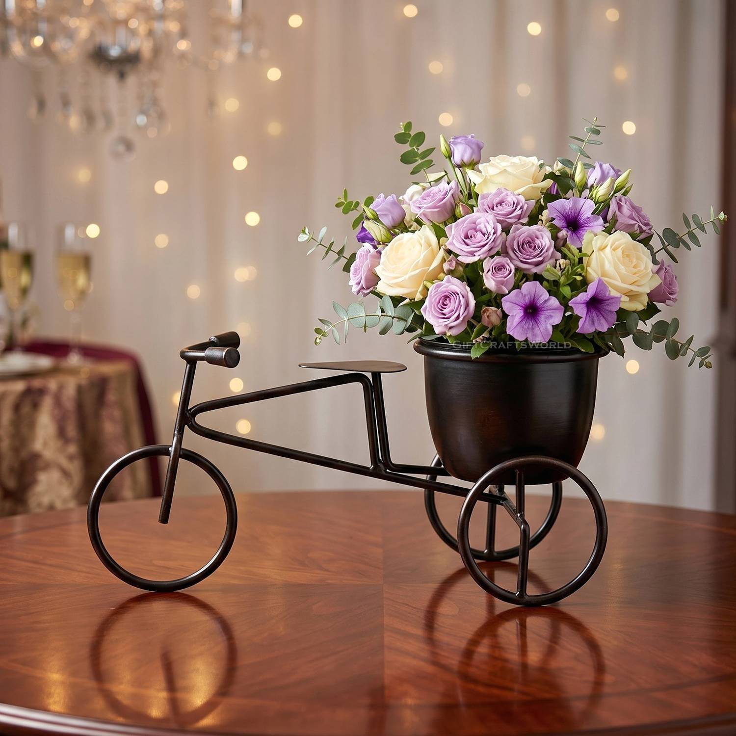 astraders Vintage Stylish Durable Flower Vase for Living Room Iron Vase