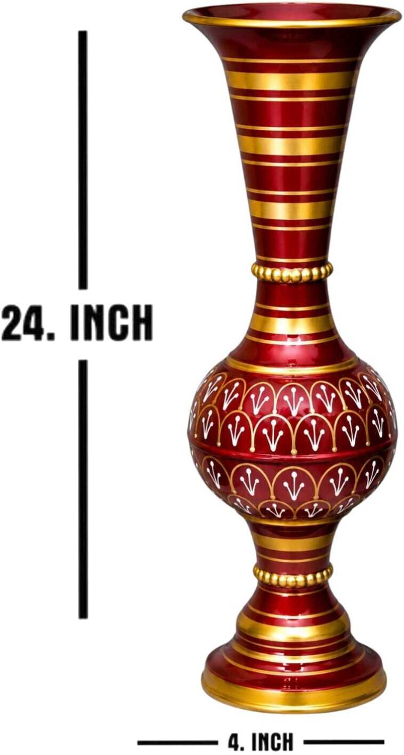 Image of Mszara Flower Vase & Flower Pot for Home Decore for Living Room Iron Vase Iron Vase