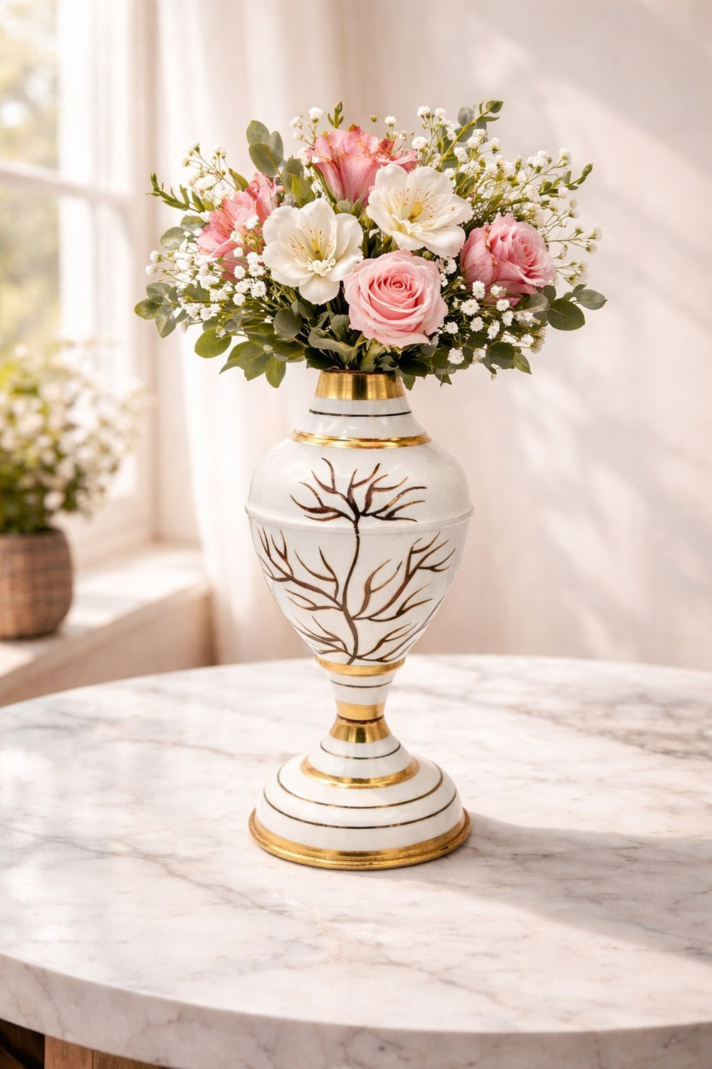 Image of KOHENOORT Designer Floor Vase Table Vase Home Decor Perfect home office hotels and events Iron Vase
