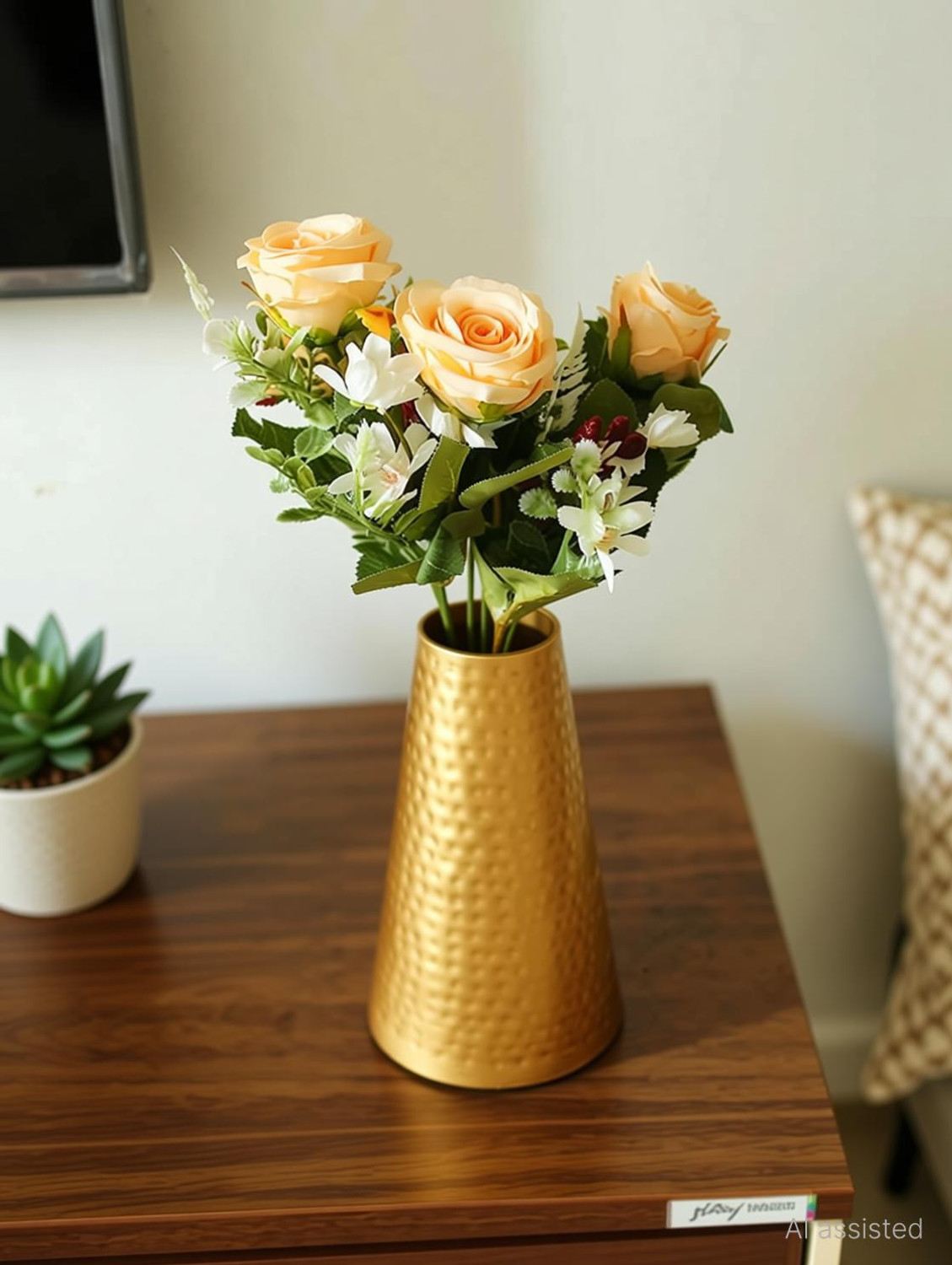 Image of MAX MART Geometric Metal Flower Vase Iron Vase