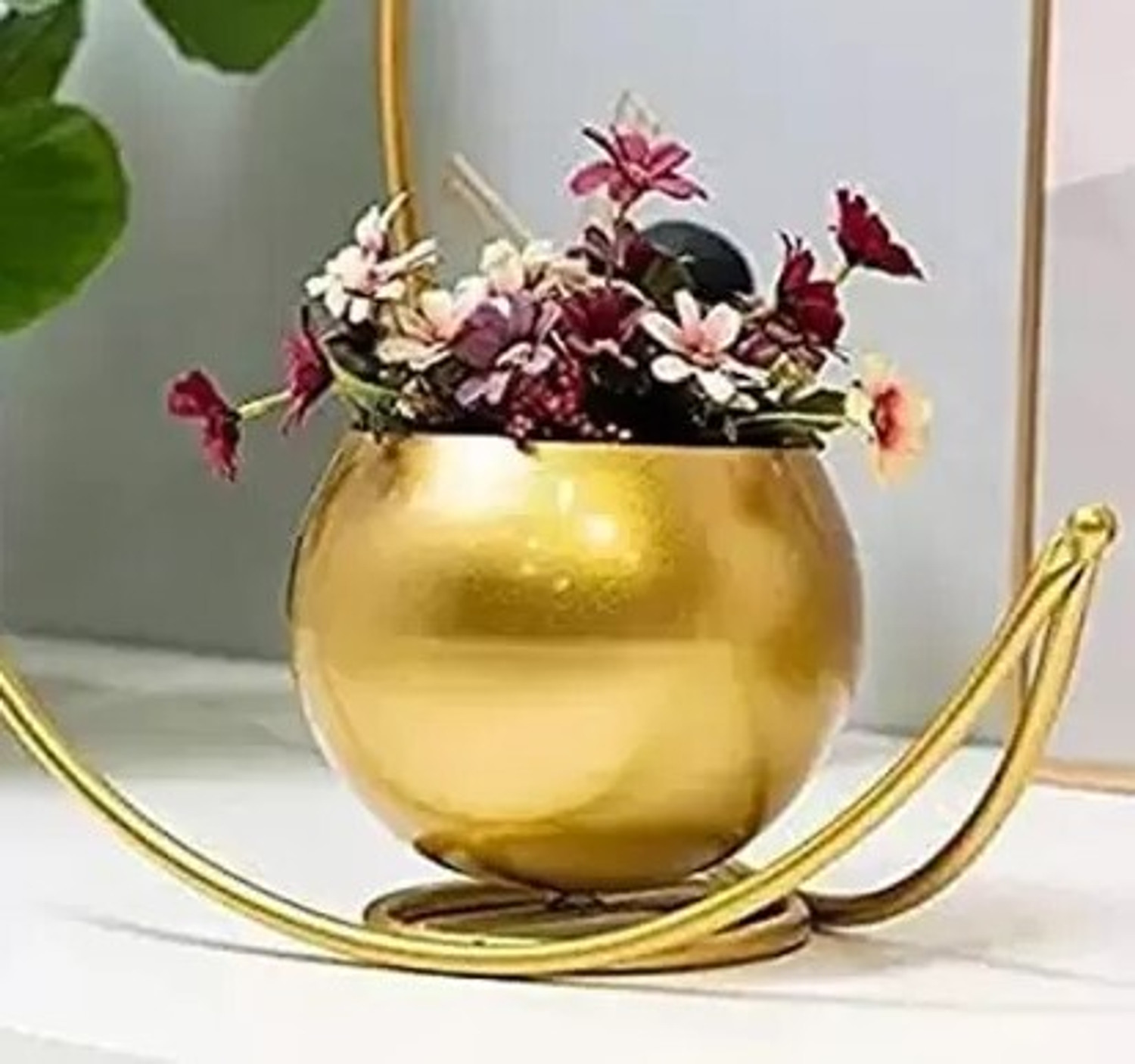 Image of STARLINE moon iron vase 9 x 4 x 3 inch Iron Vase