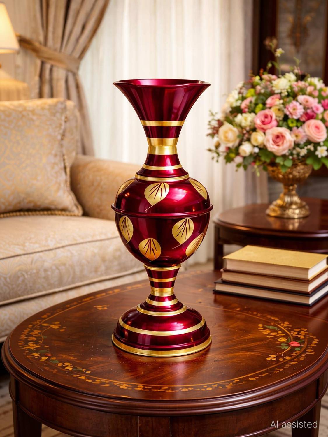 5 Star Decorative Flower Pot | Metal Flower Vase for Home Living Room Table Decor Iron Vase