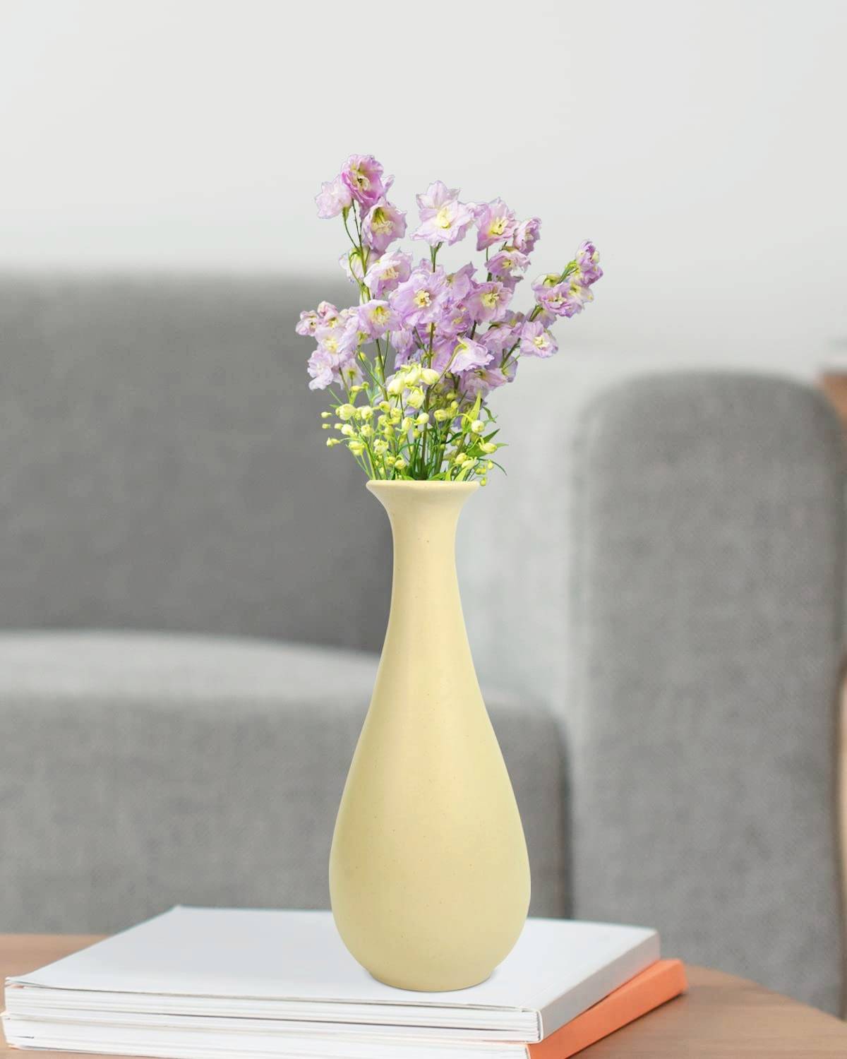 OriginalCeramics Exclusive Belly Bottle Shape Ceramic Vase (8.2 i