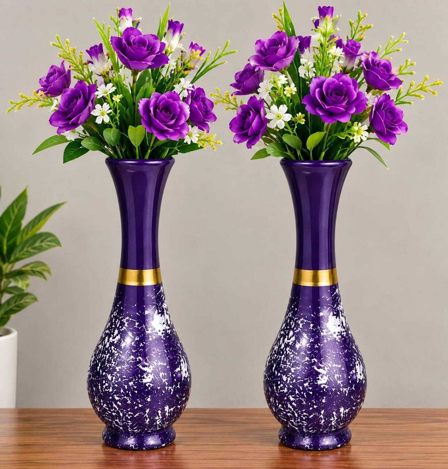 Bindya Star Multi Plastick Surai Flower Vase for Home Decor Bedroom Living Room Plastic Vase