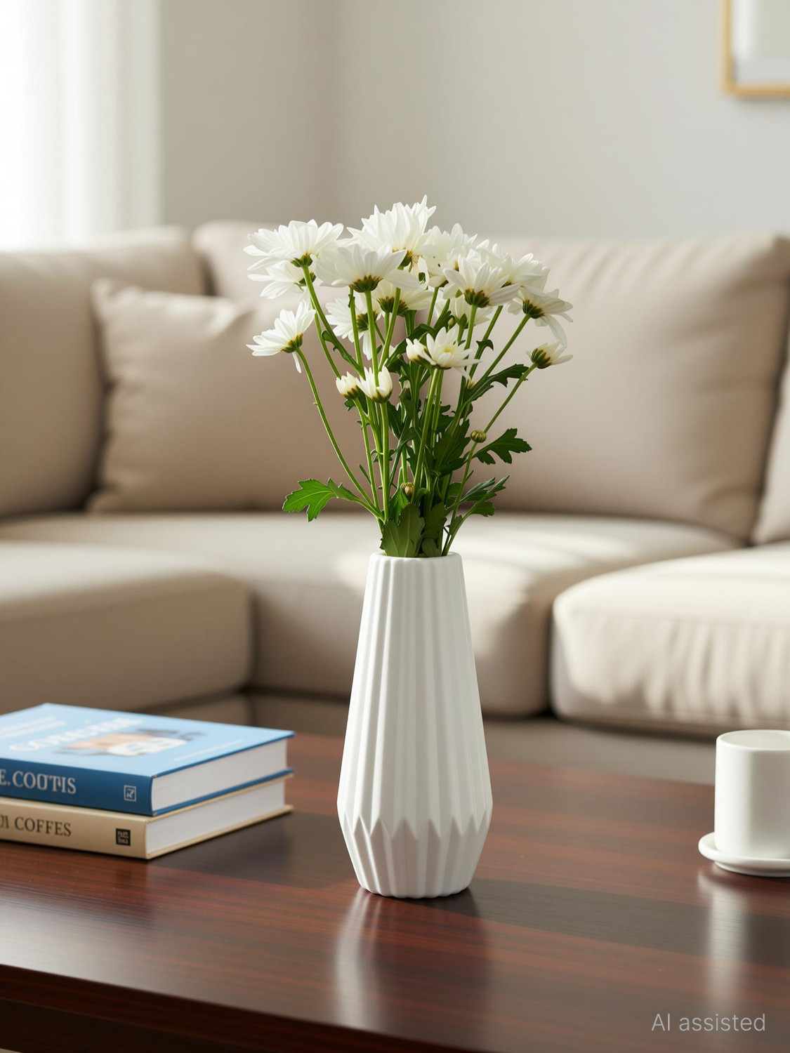 Image of Mrida and Maati Mrida & Maati 8inch Flower Vase (Without Flower) Table vase for office and Home Plastic Vase