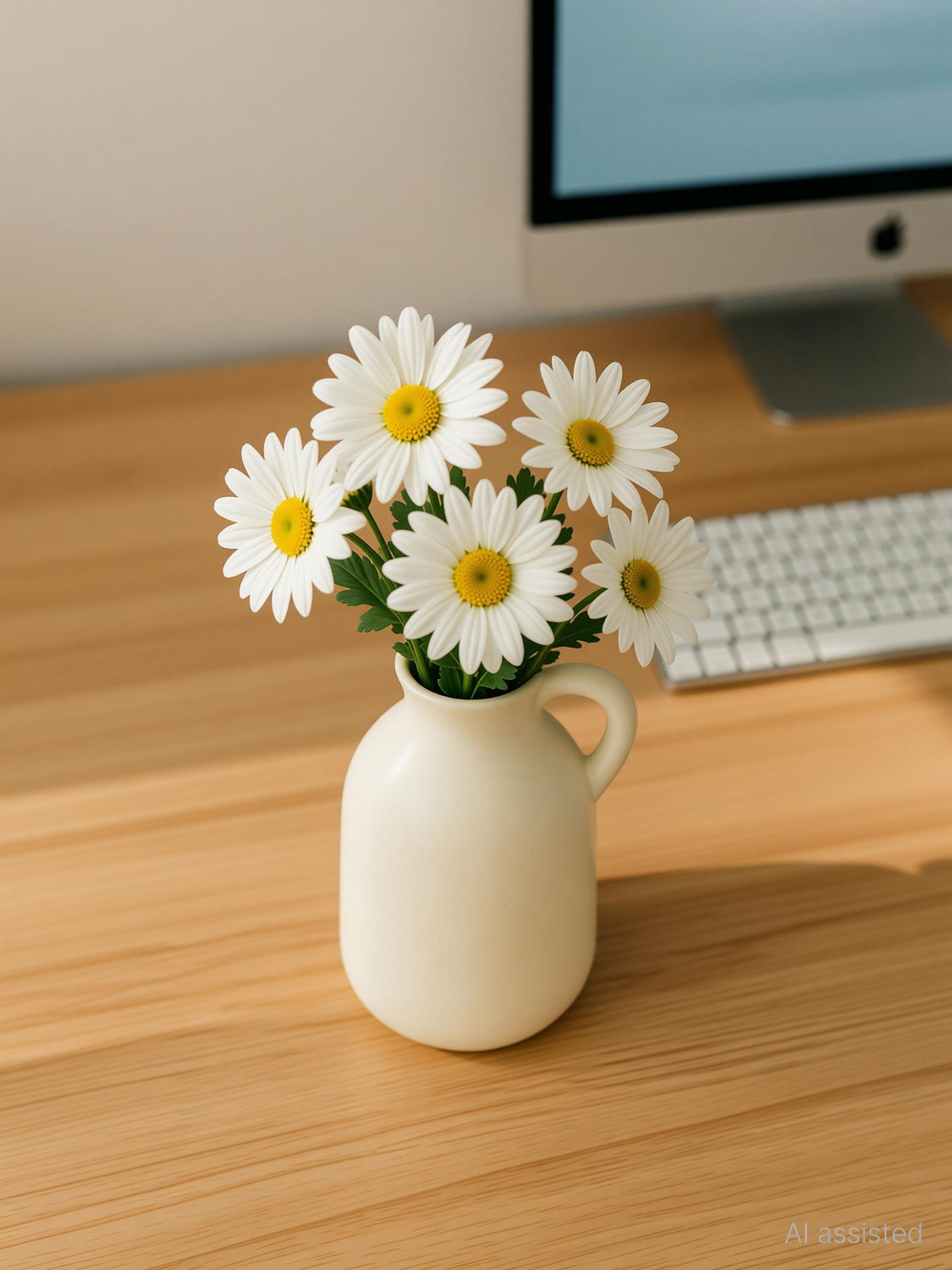 Image of Nestloom Decor Ceramic Bottle Vase | Bottle Shaped Vases for Home Decor, Modern Pampas Vase Ceramic Vase