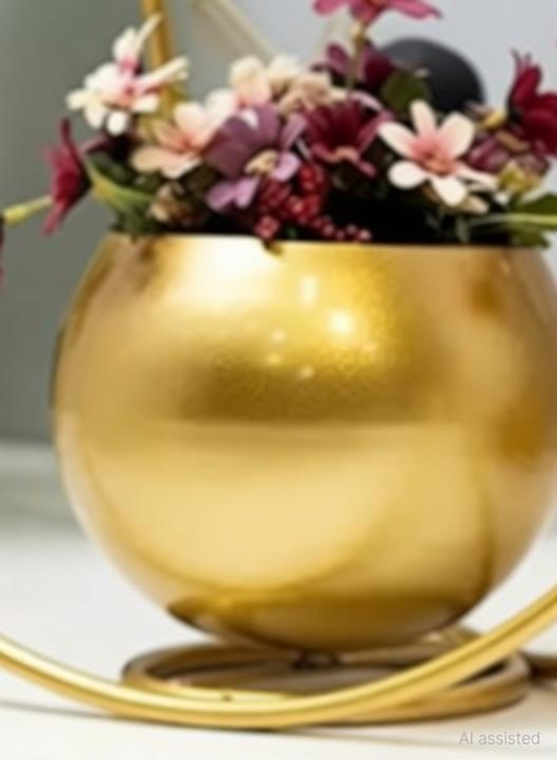Image of MAX MART Geometric Metal Flower Vase Iron Vase