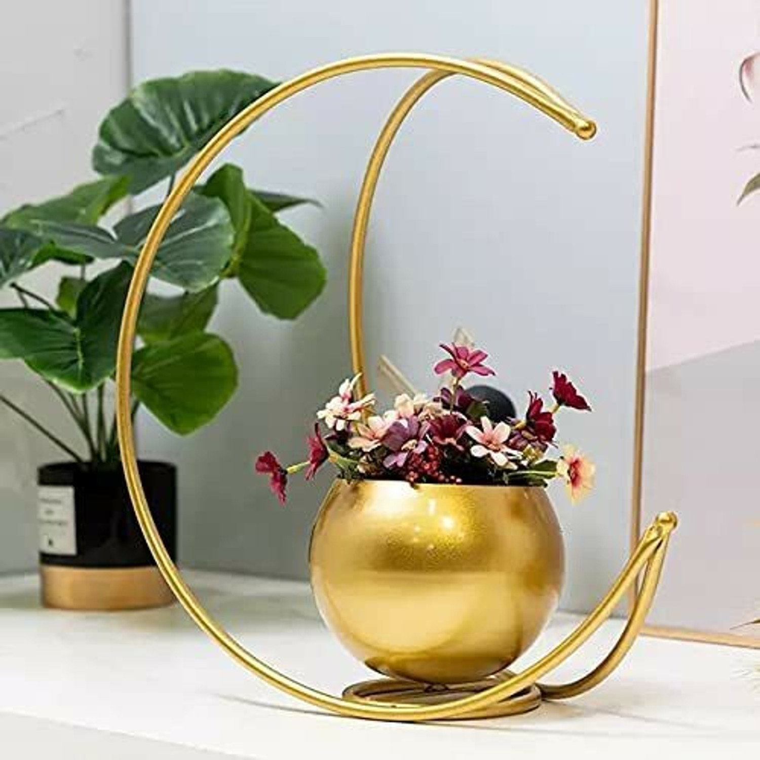 Image of MAX MART Geometric Metal Flower Vase Iron Vase