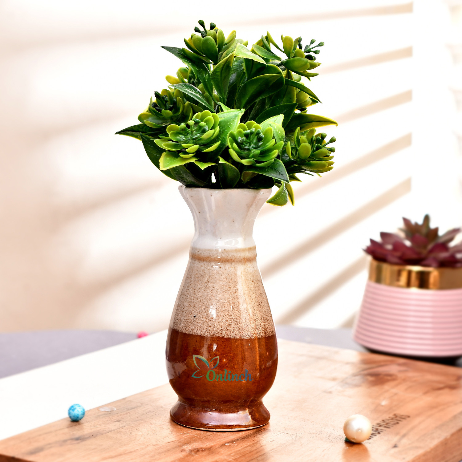 Image of Onlinch Flower Vase Home Decoration Flower Pot Room Decor|Pack of 1 Ceramic Vase