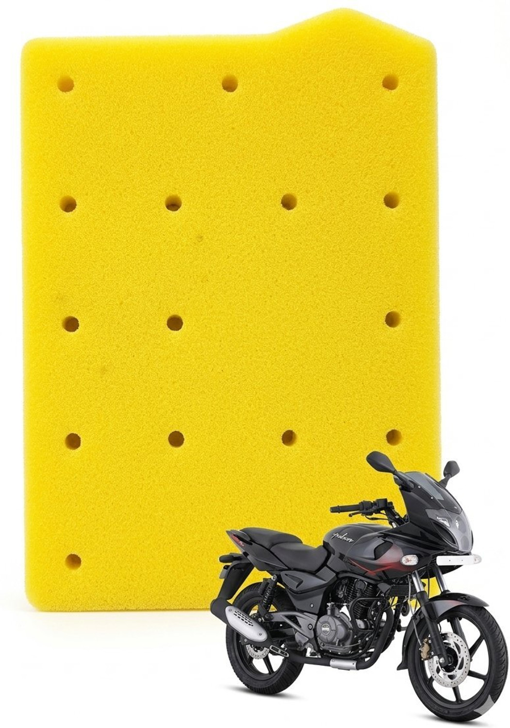 Image of golden wheel Bike Air Filter For Bajaj Pulsar, Pulsar 150, Pulsar 150 DTS-i