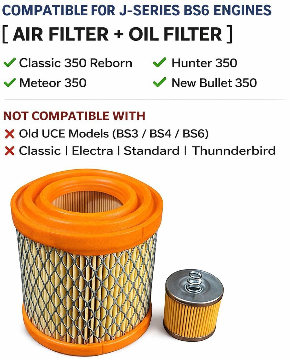 Image of EAZ Bike Air Filter For Royal Enfield Meteor 350