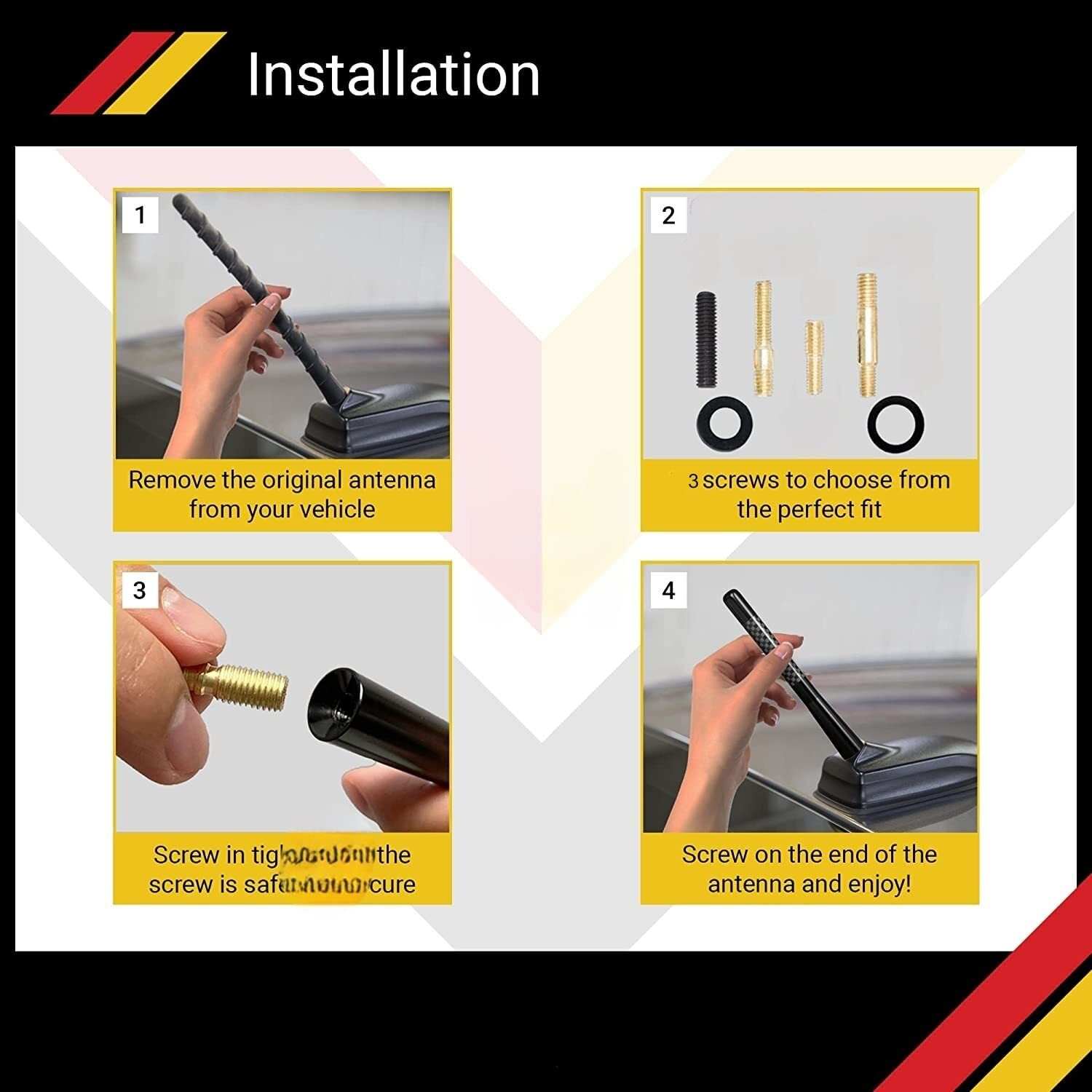 Image of GS Grow n Shine Replacement Rod For Car AM /FM Roof Signal Receiver Antenna 022 Mast Aerial With Aluminium Quality Antenna For SWIFT 2011 Satellite Vehicle Antenna
