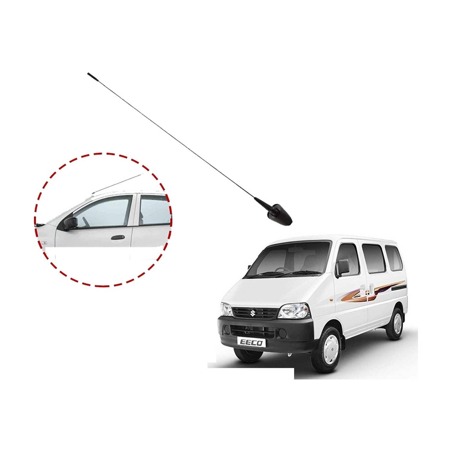 GS Grow n Shine Car Audio AM/FM Roof Signal Receiver Antenna SMS_004 Superior Roof Antenna For_Eeco Satellite Vehicle Antenna