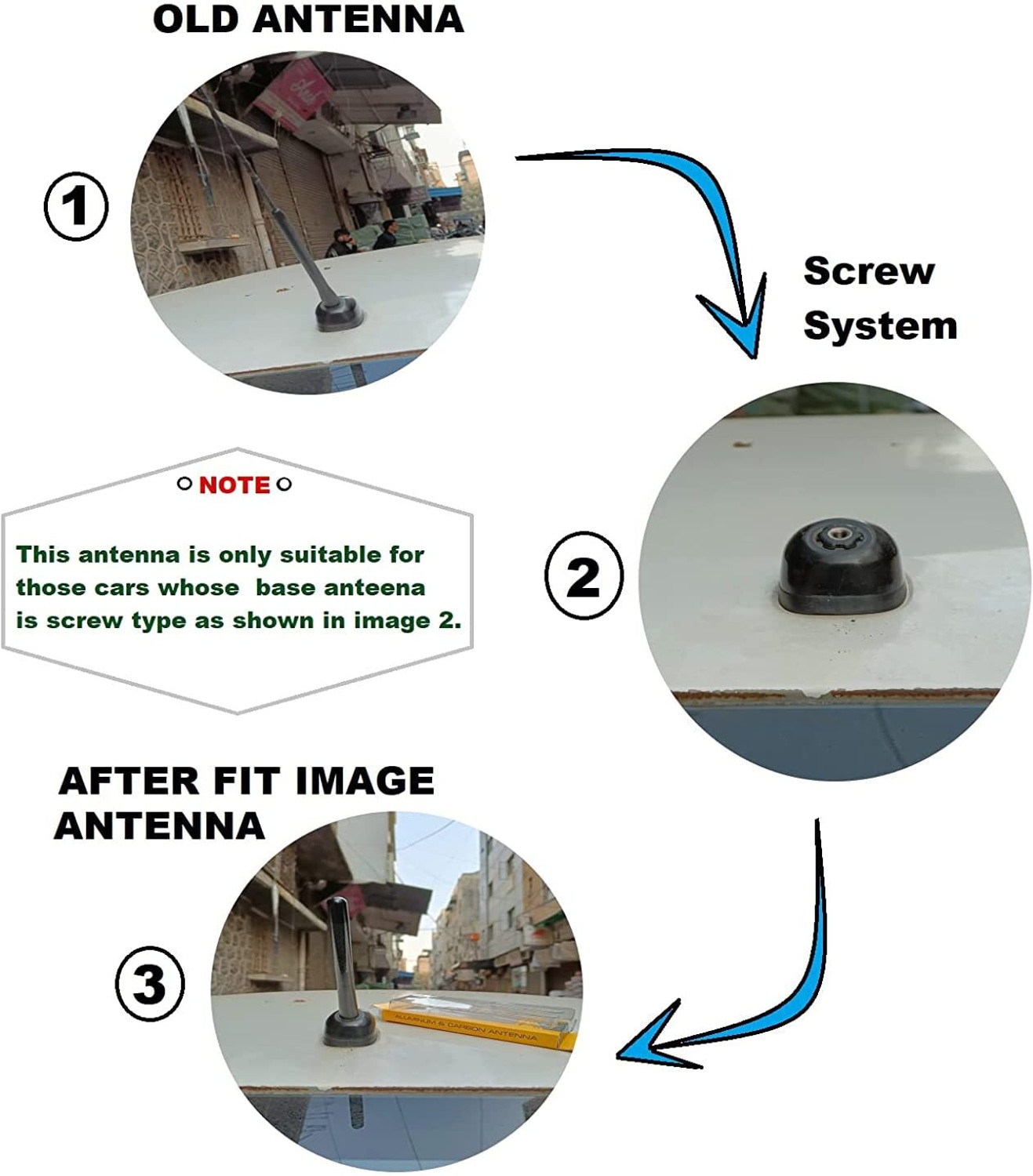 Image of GS Grow n Shine Replacement Rod For Car AM /FM Roof Signal Receiver Antenna 022 Mast Aerial With Aluminium Quality Antenna For SWIFT 2011 Satellite Vehicle Antenna