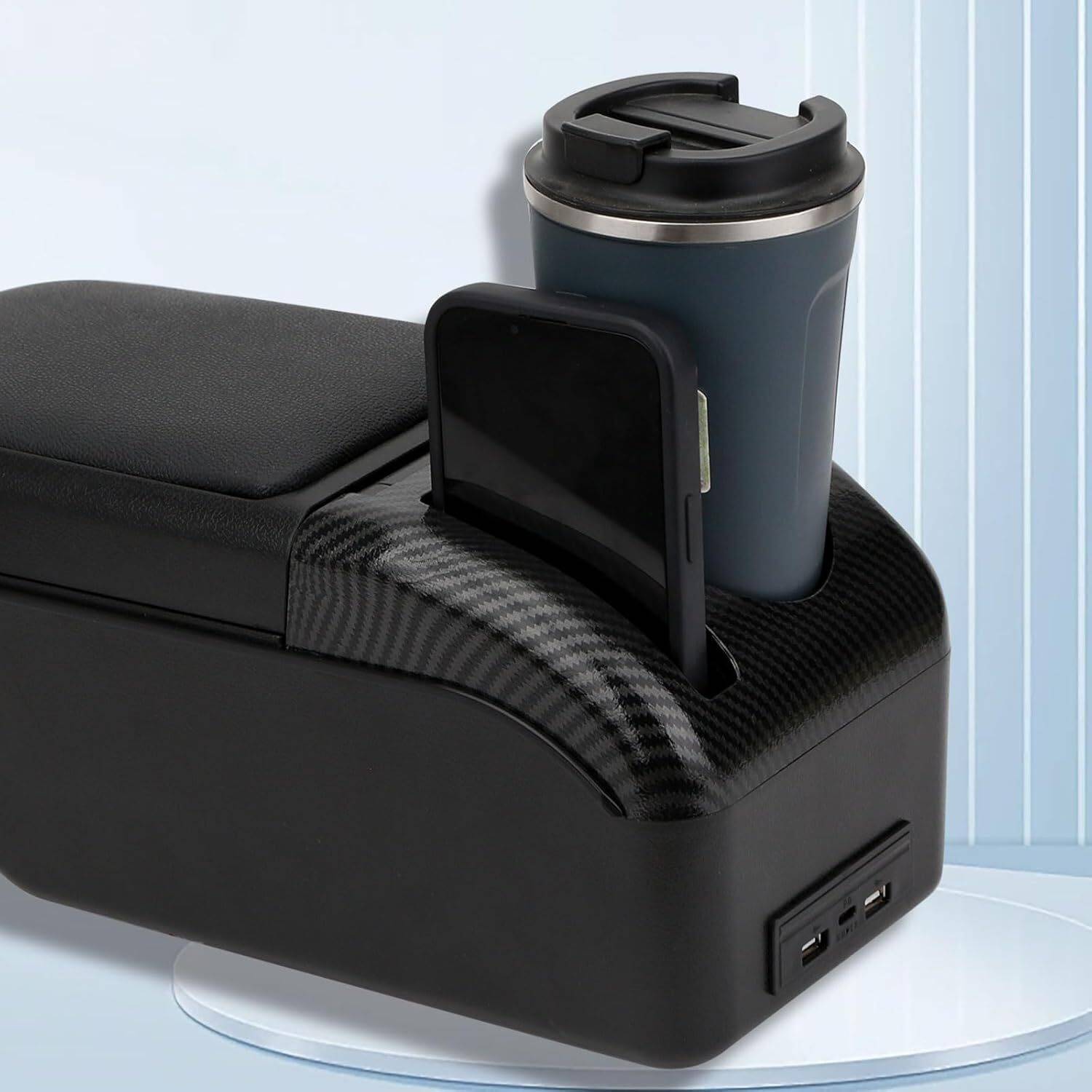 Oshotto Car Armrest with USB & Type-C Ports - Image 4